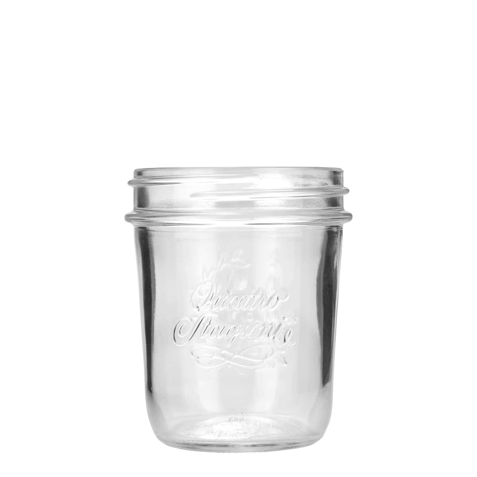 320 ml kaatolasipurkki ”Quattro Stagioni”, suuaukko: kierrekorkki