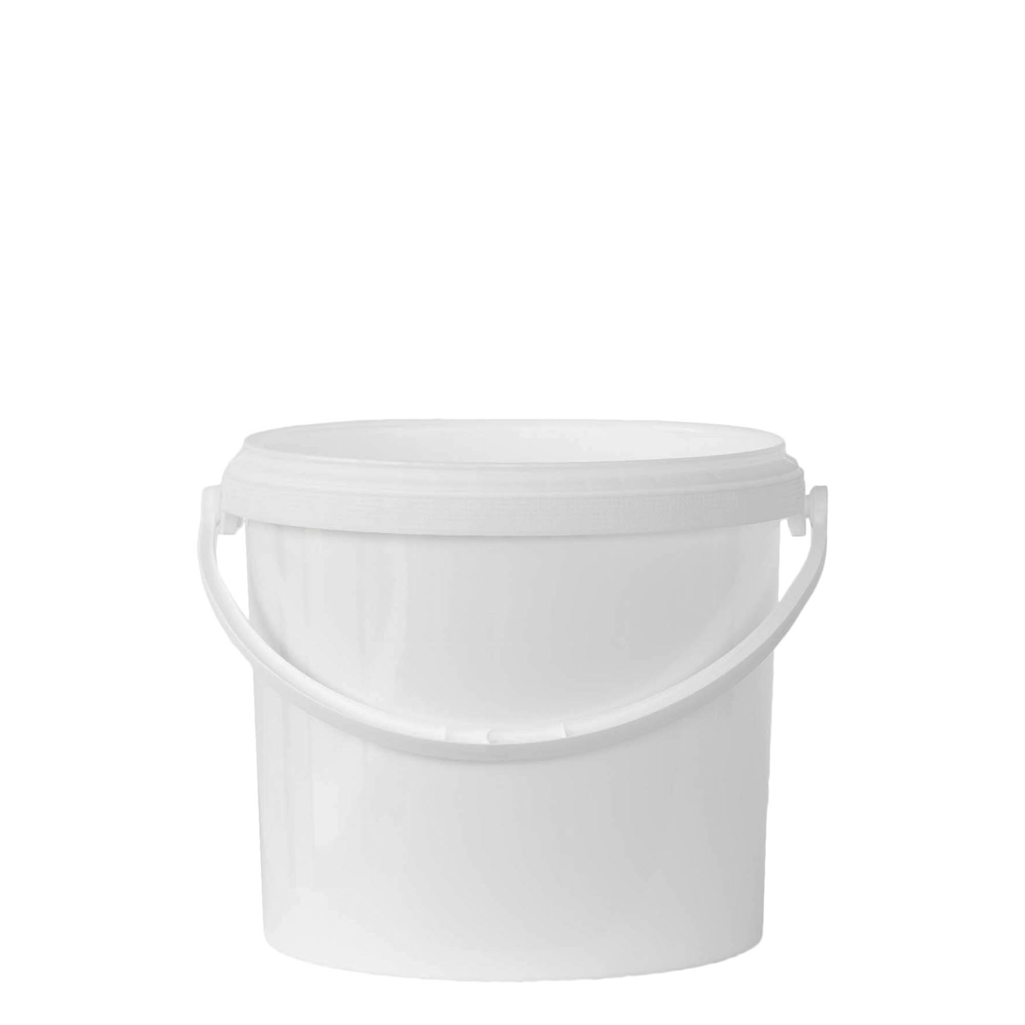 5 l ämpäri, PP-muovi, valkoinen 5 l ämpäri, PP-muovi, valkoinen