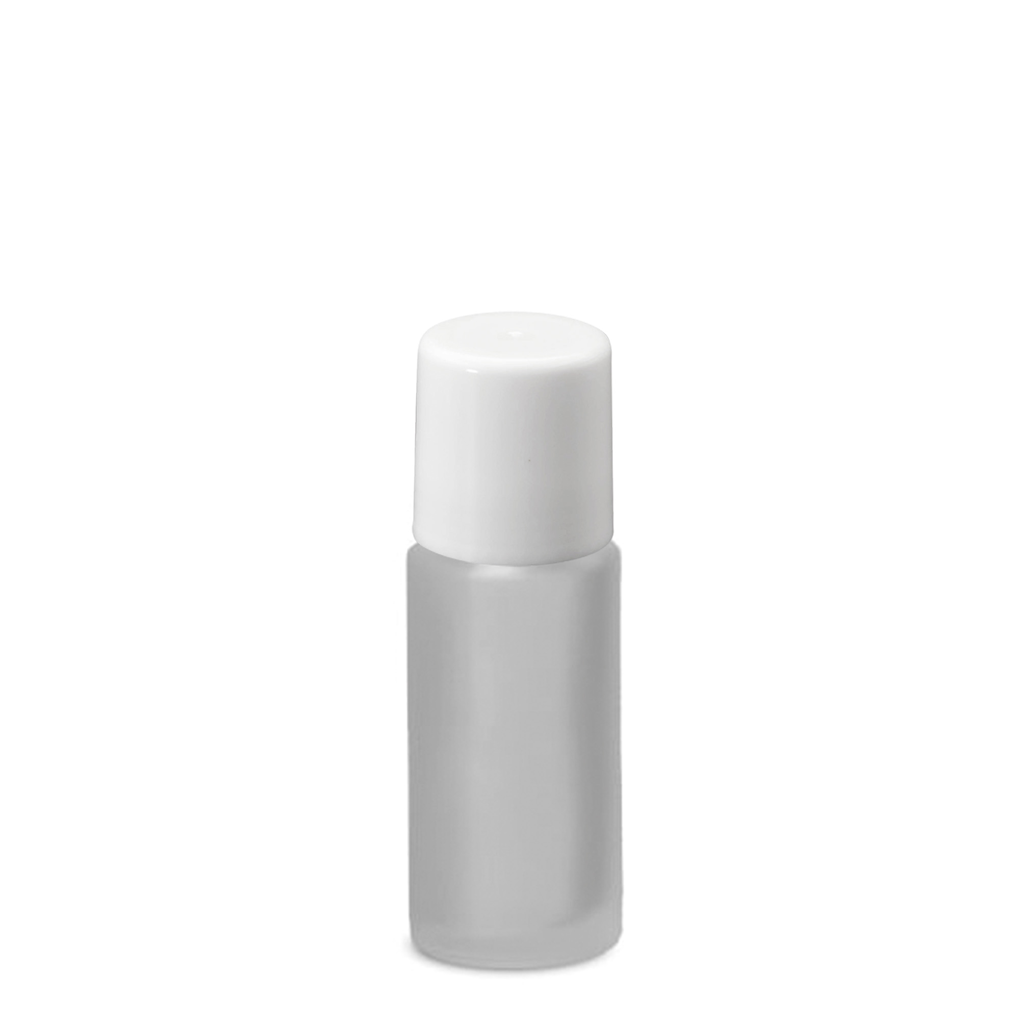 50 ml roll-on-pullo, lasi, ruskea, suu: kierrekorkki