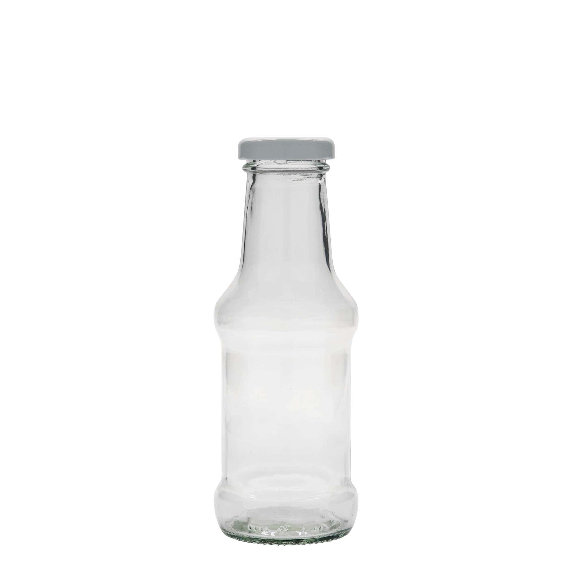 250 ml kastikepullo, lasia, suuaukko: Twist-Off (TO 38)