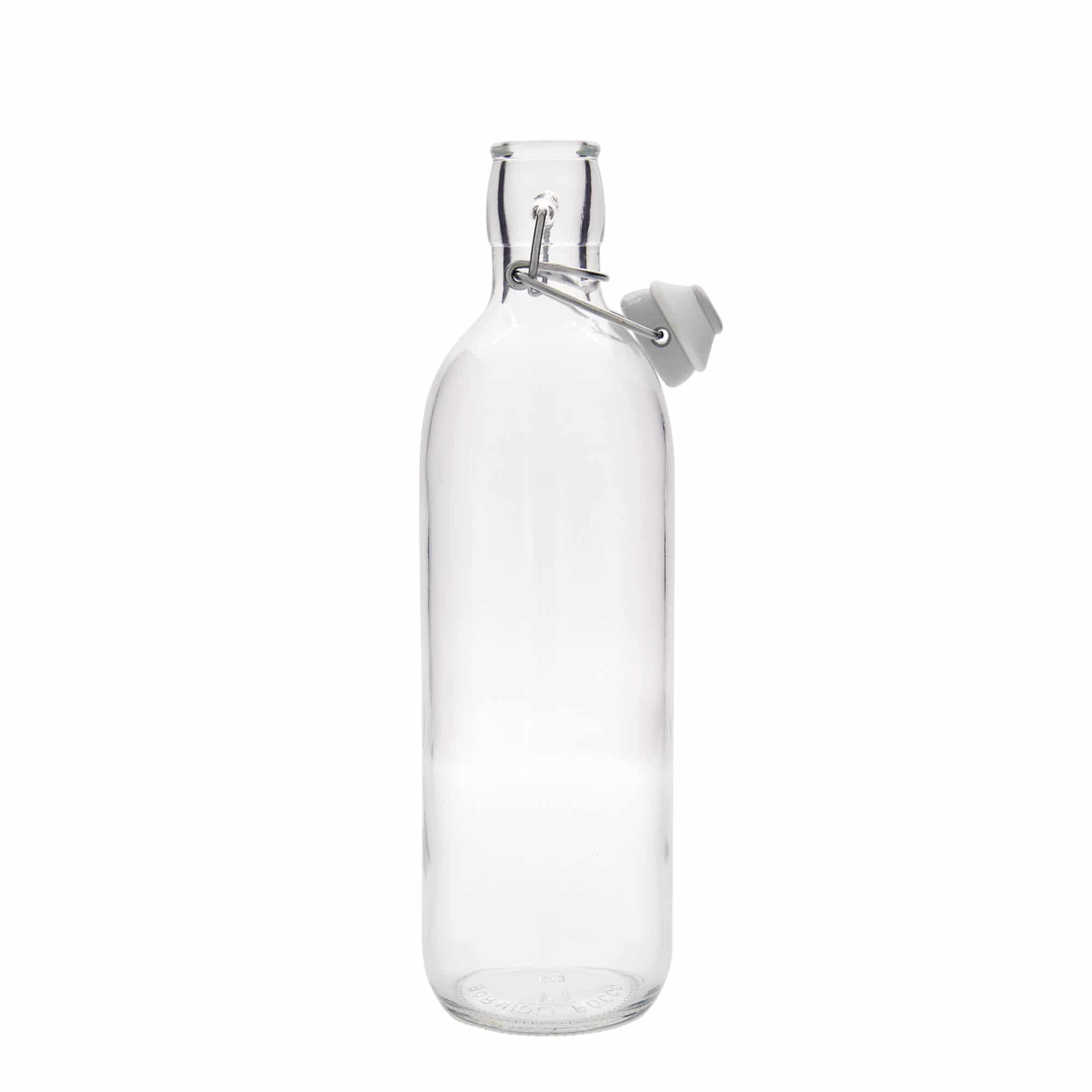 1000 ml lasipullo 'Emilia', suu: patenttikorkki 1000 ml lasipullo 'Emilia', suu: patenttikorkki