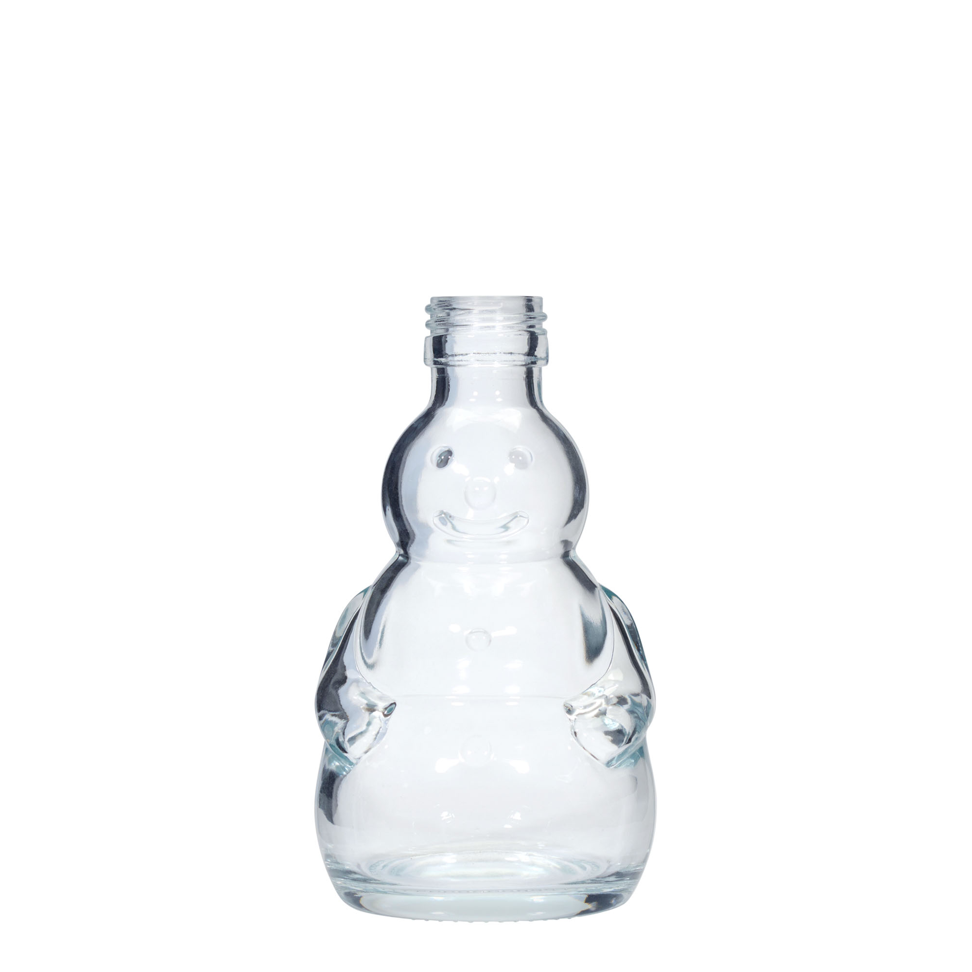 200 ml lasipullo 'Lumimies', suuaukko: PP 28
