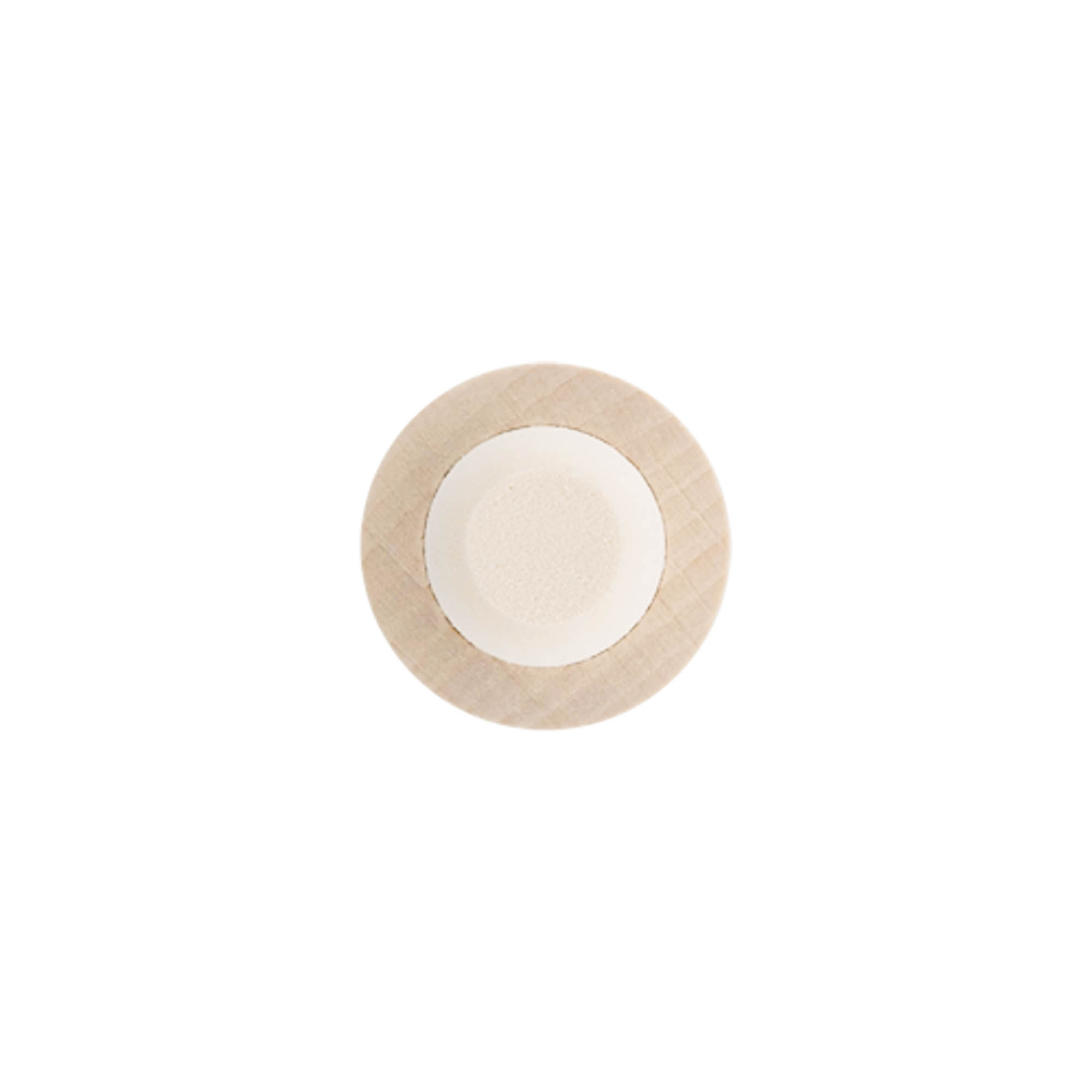 Kahvakorkki 18 mm, puu/muovi, suulle: korkki