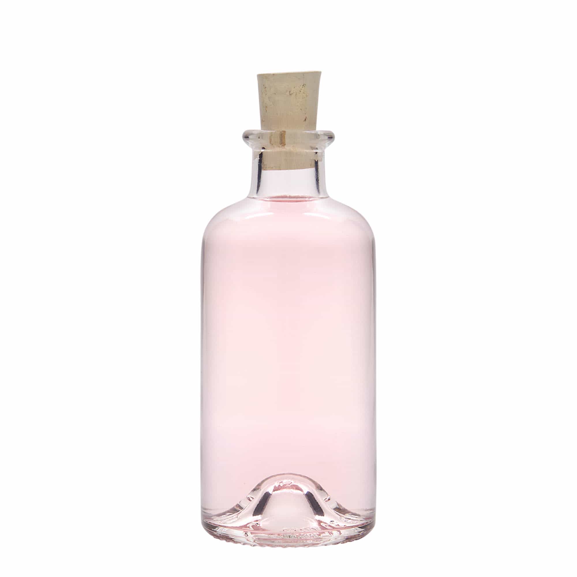 200 ml apteekkarin lasipullo, suu: korkki