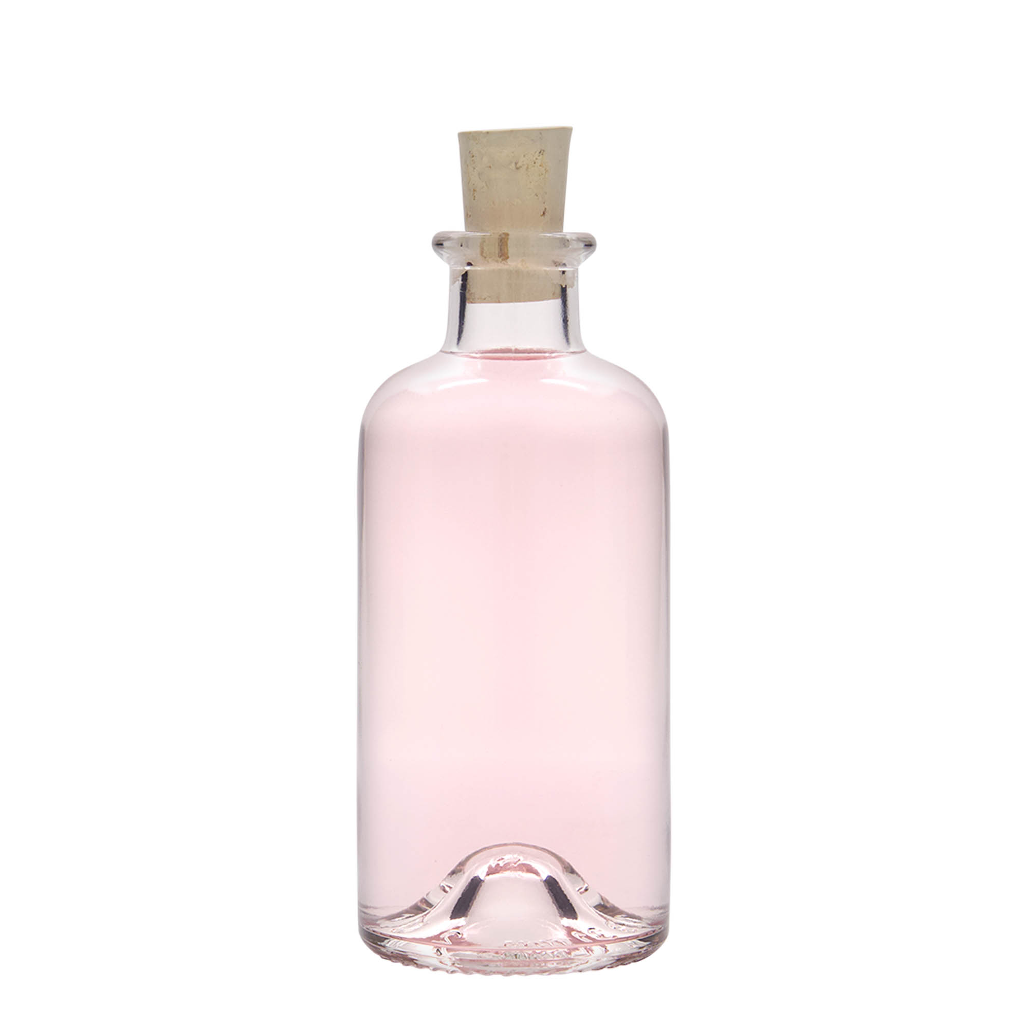 200 ml lasipullo apteekkari, suuaukko: korkki