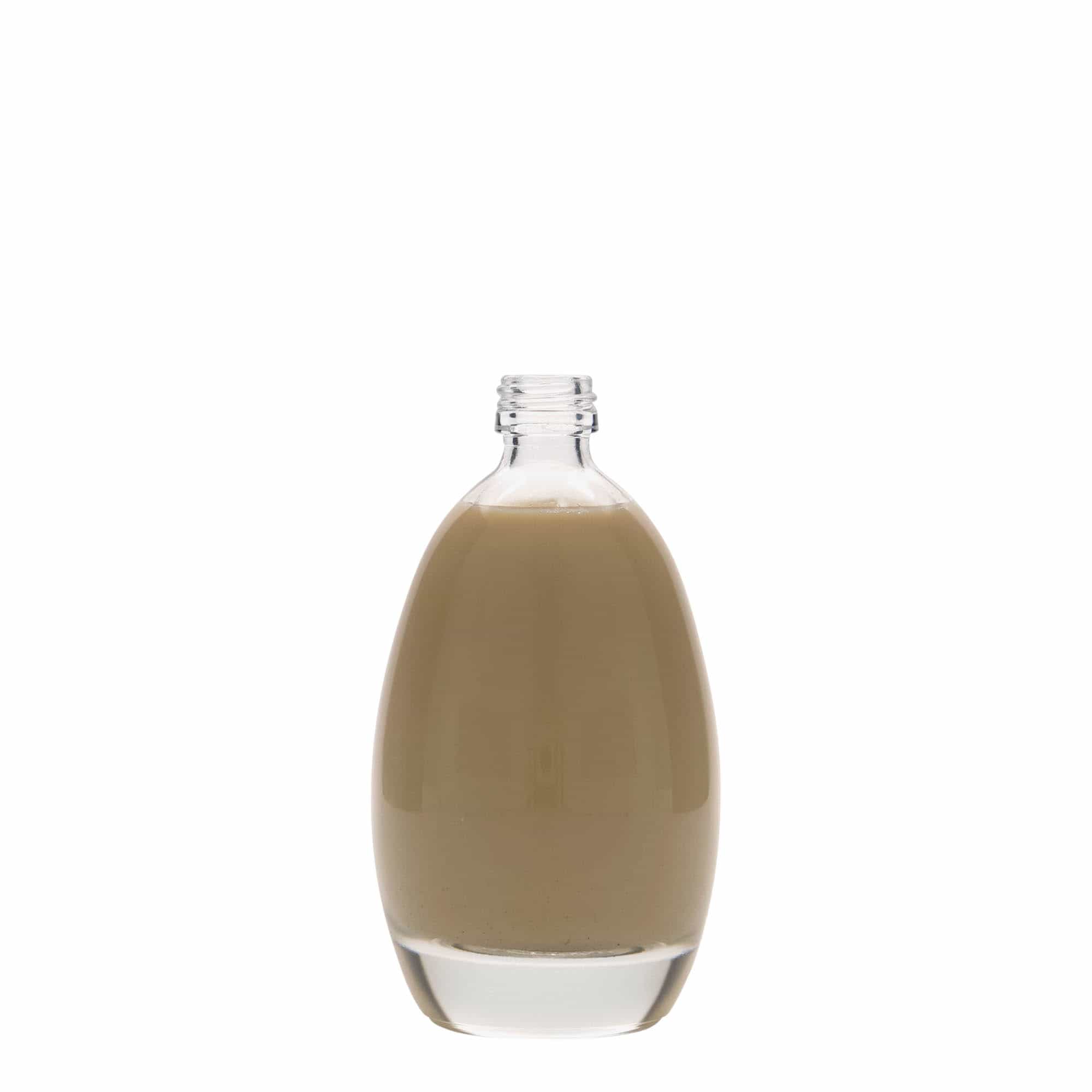 100 ml lasipullo 'Kananmuna', suu: PP 18