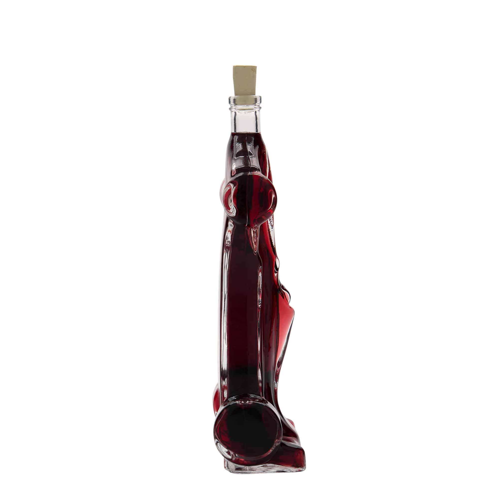 200 ml lasipullo ”Kilpa-auto”, suuaukko: korkki