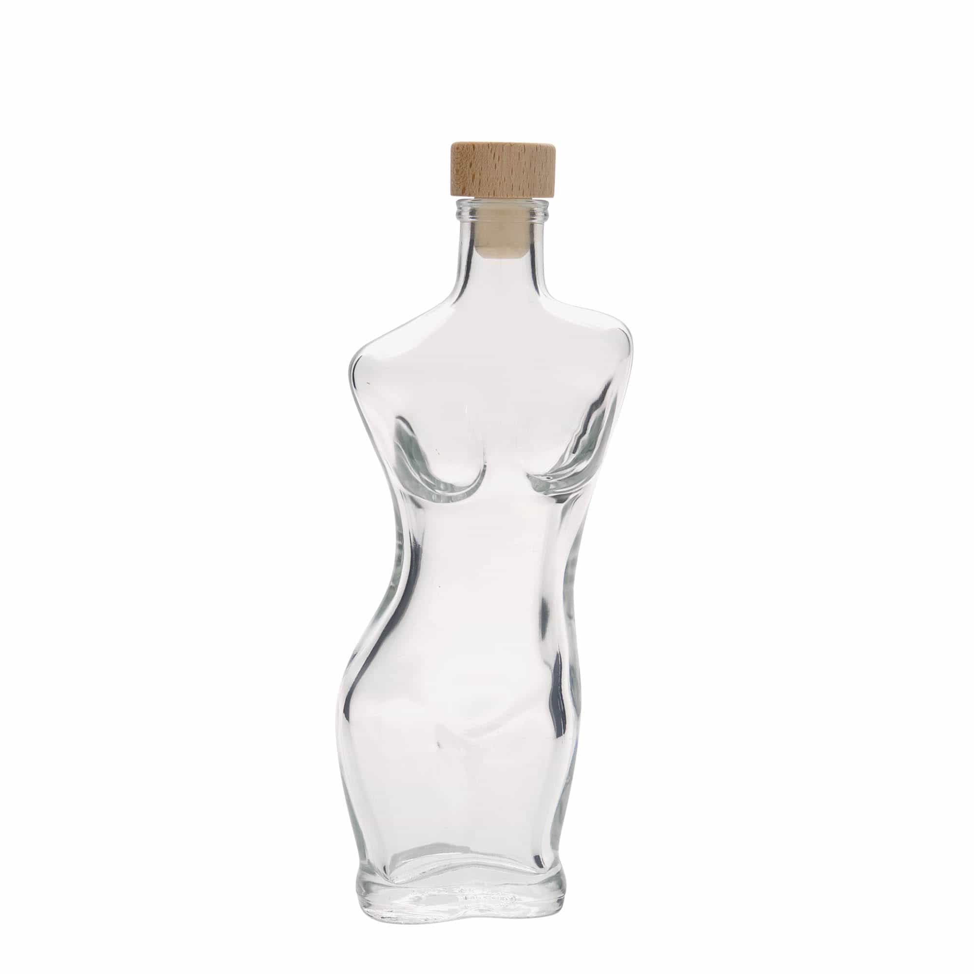 200 ml lasipullo 'Eva', suuaukko: korkki