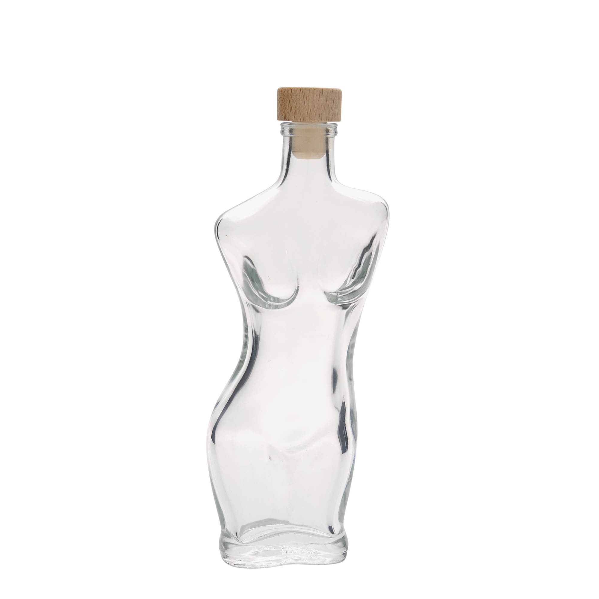 200 ml lasipullo 'Eva', suuaukko: korkki