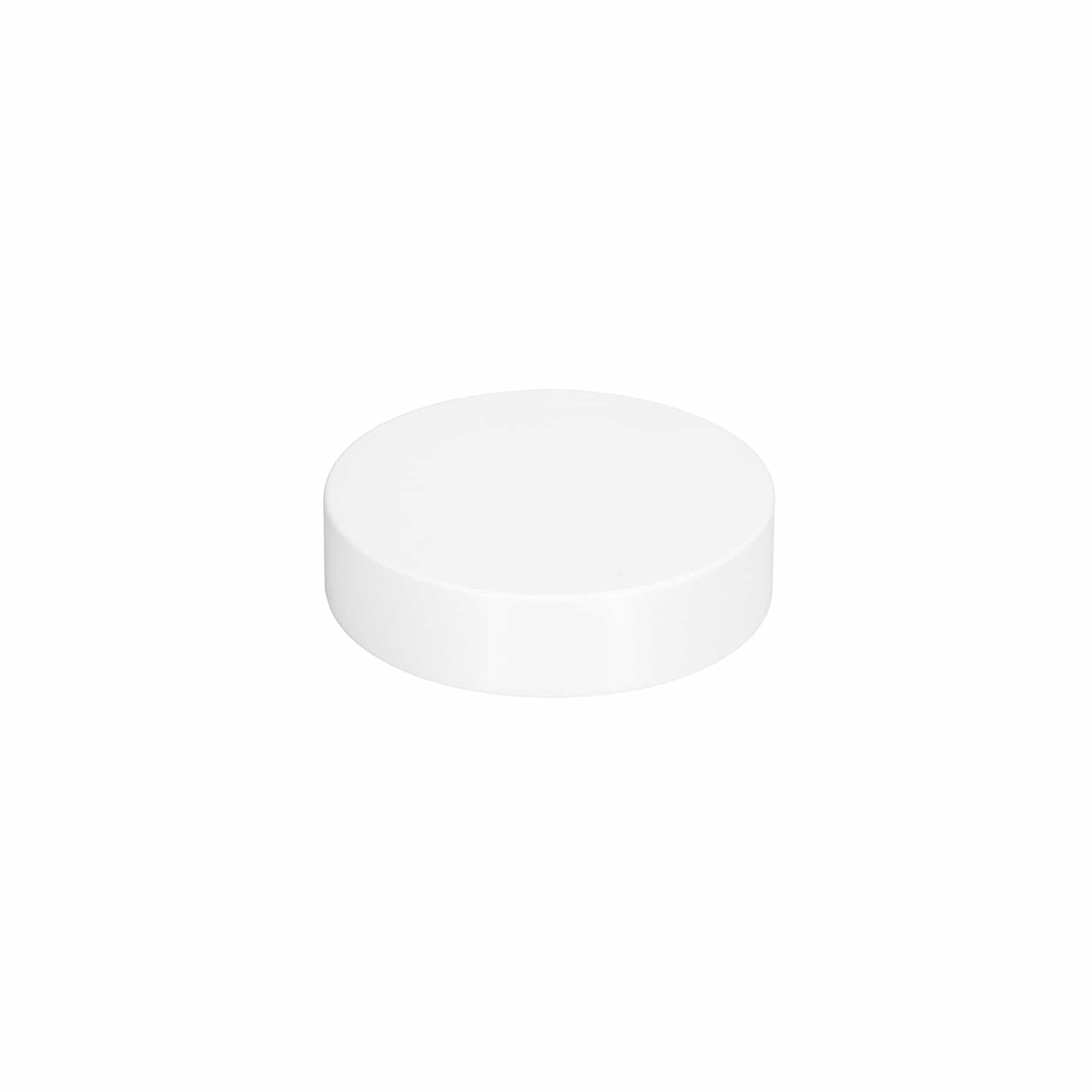 Ruuvikorkki 60 ml:lle 'Brown Line', HPM-muovia, valkoinen