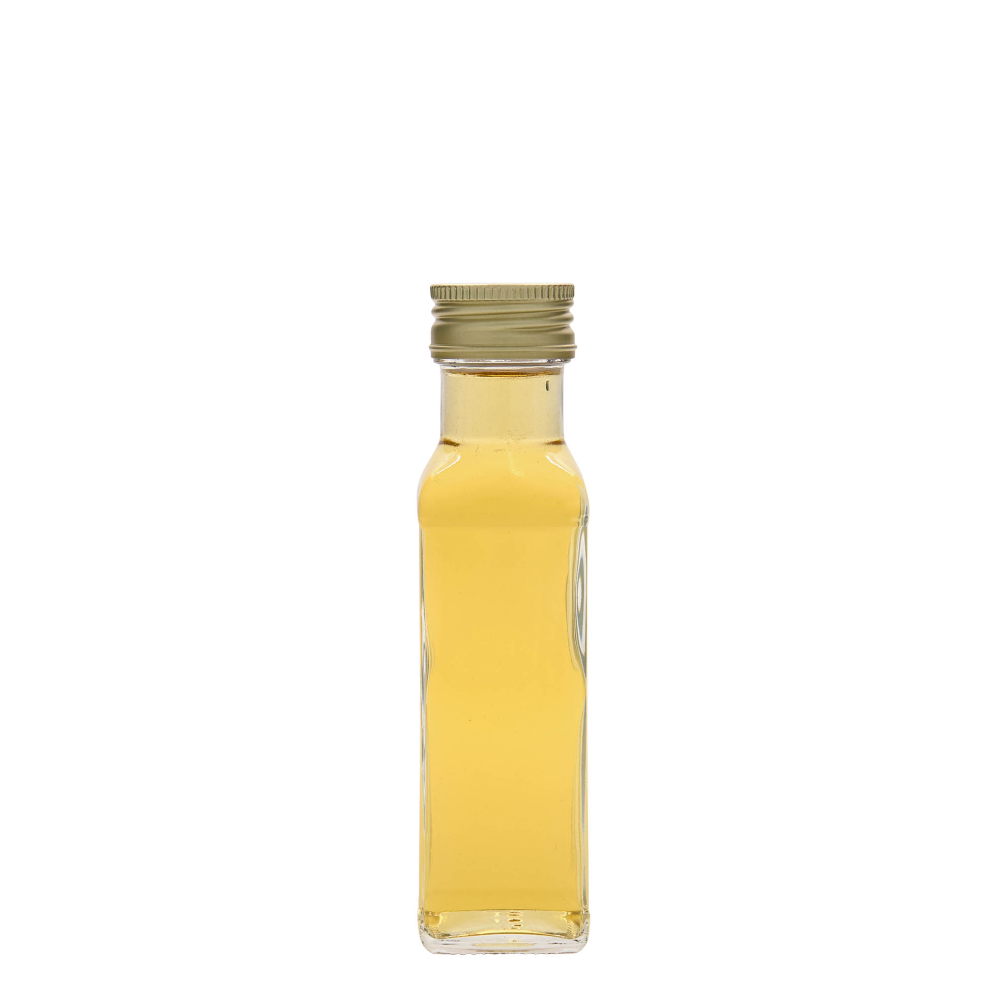 100 ml lasipullo 'Marasca', neliömäinen, suuaukko: PP 31,5