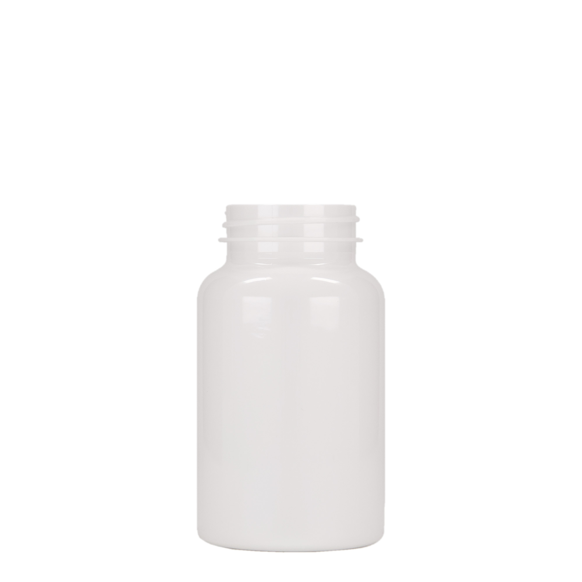 200 ml PET-pakkaus, muovia, valkoinen, suuaukko: 45/400