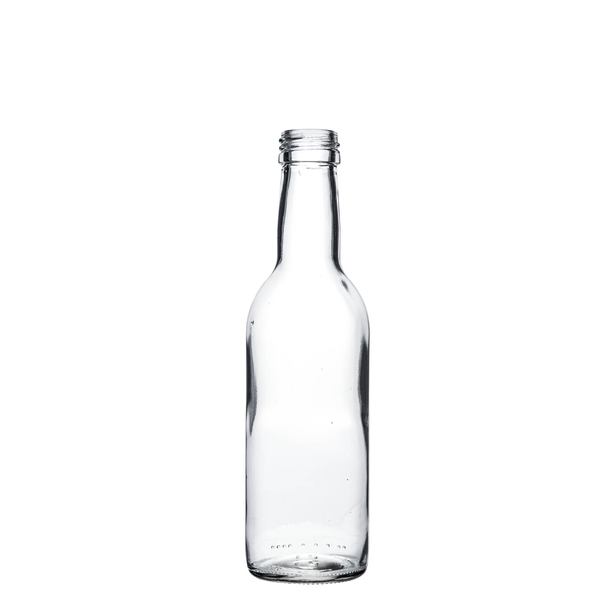 250 ml lasipullo 'Bordeaux', suuaukko: PP 28