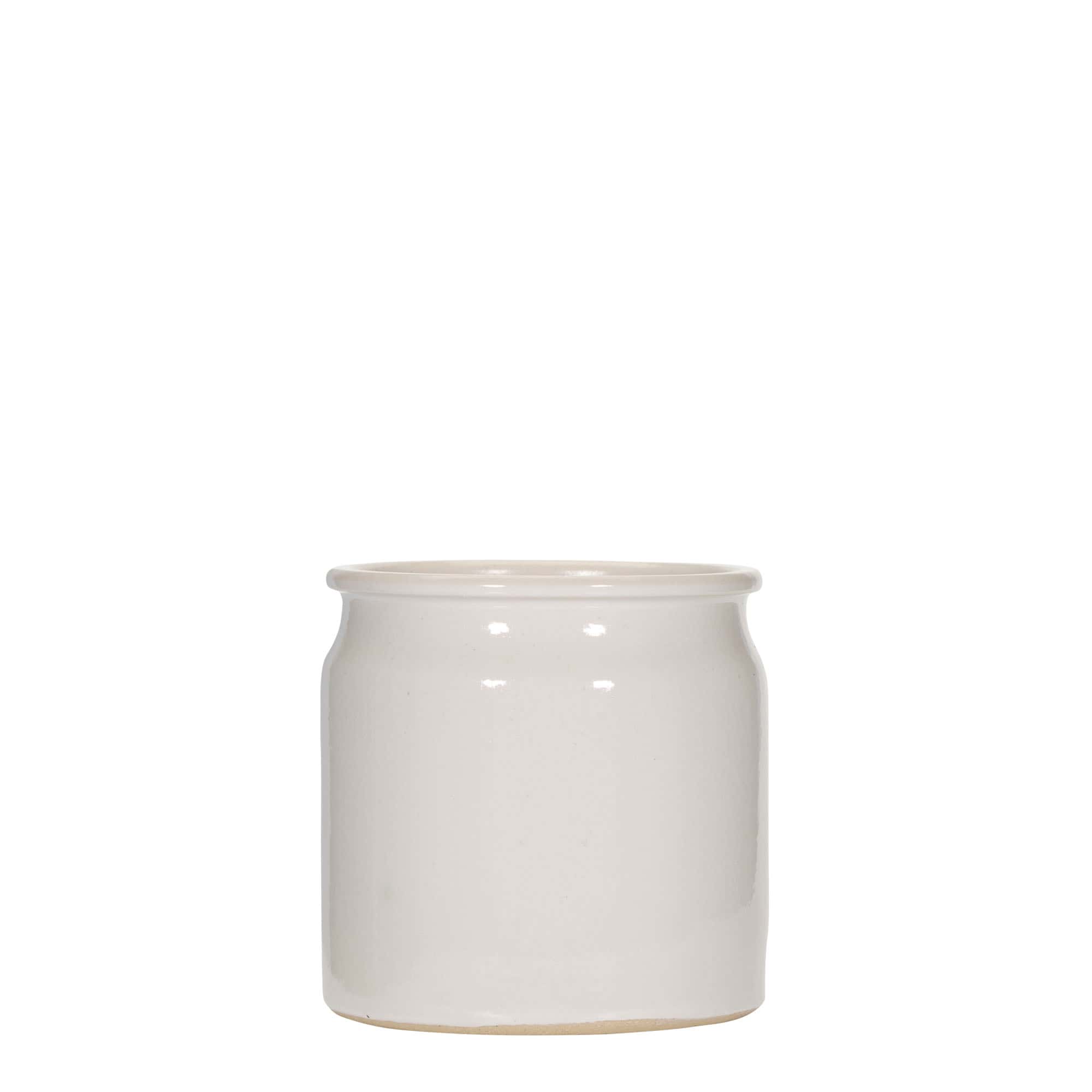 160 ml saviruukku, keramiikka, valkoinen, suuaukko: korkki