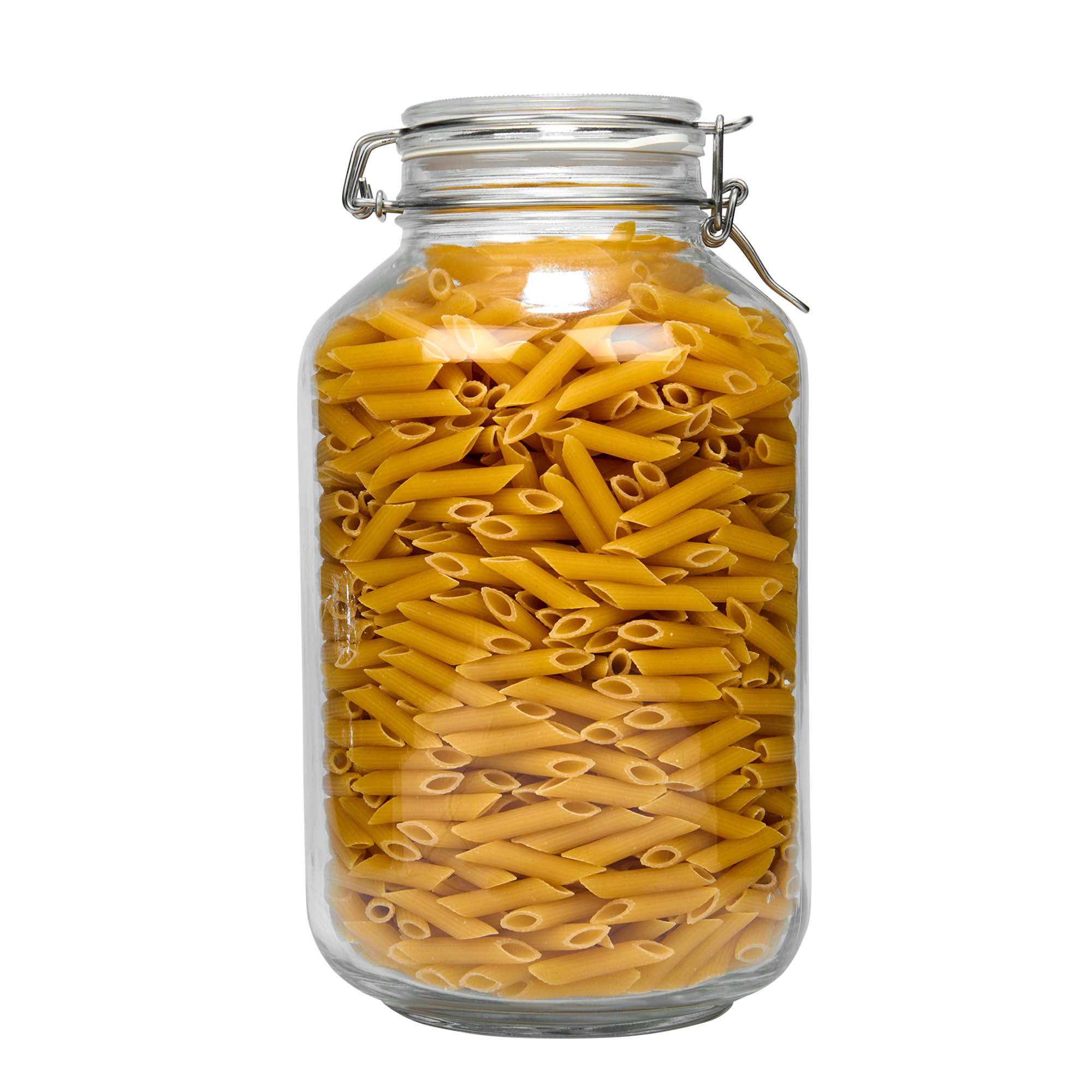 4 000 ml Fido-lasipurkki metalliklipsikannella, suuaukko: metalliklipsisuljin 4 000 ml Fido-lasipurkki metalliklipsikannella, suuaukko: metalliklipsisuljin
