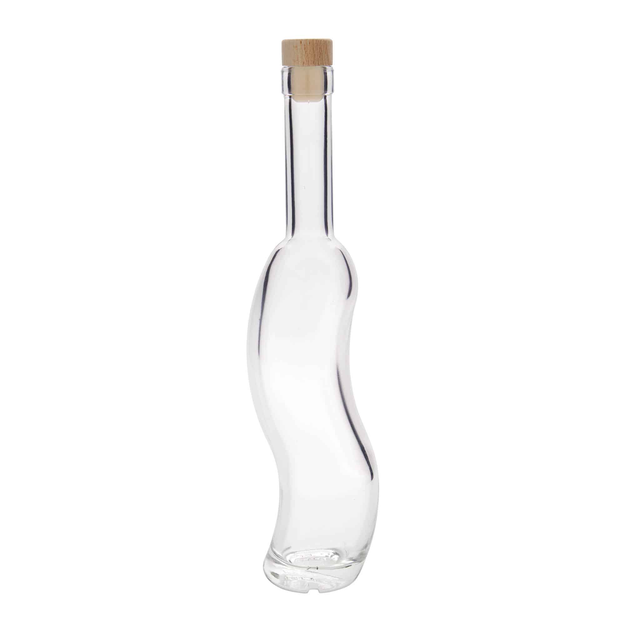 350 ml lasipullo 'La-Ola', puolipyöreä, suu: korkki