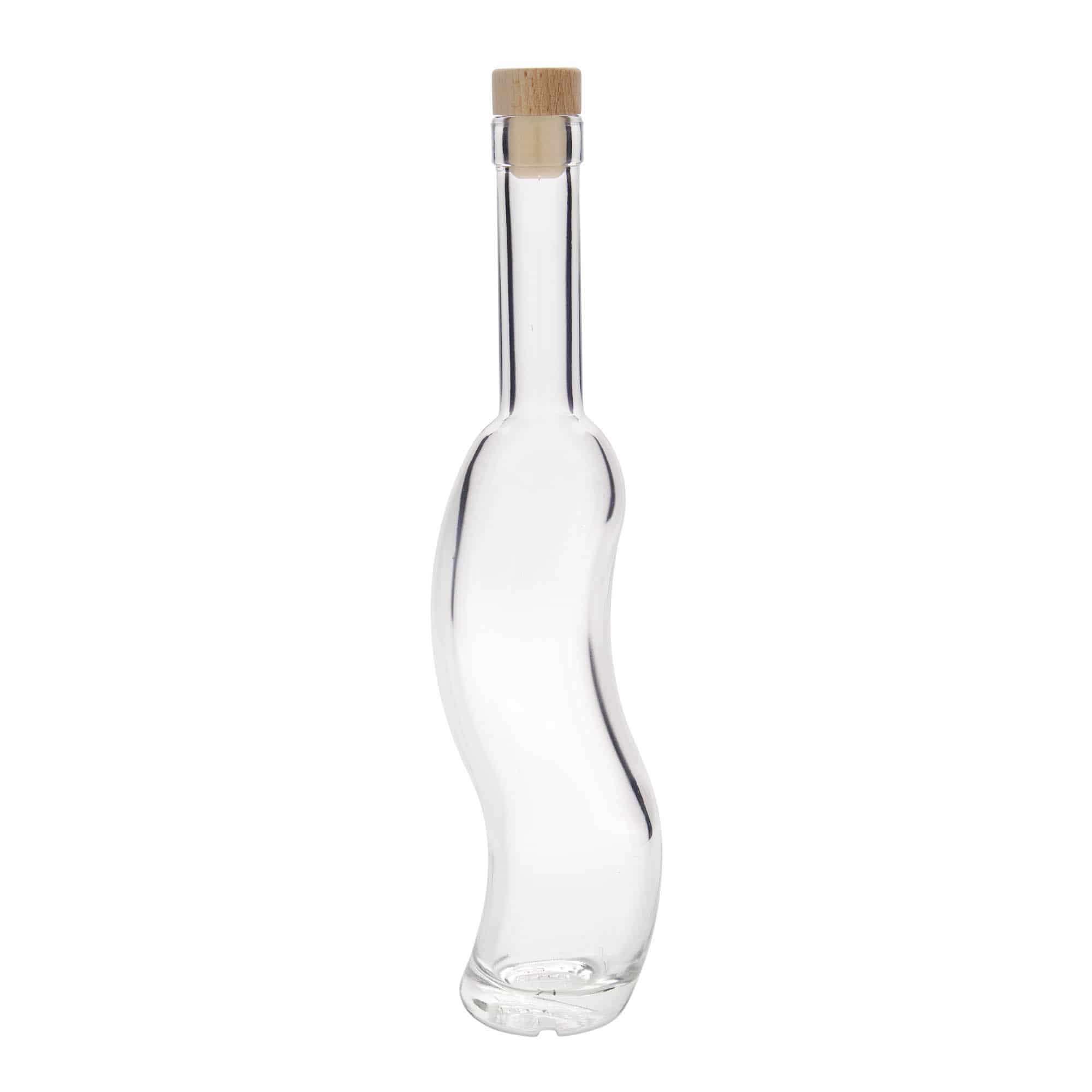 350 ml lasipullo 'La-Ola', puolipyöreä, suuaukko: korkki
