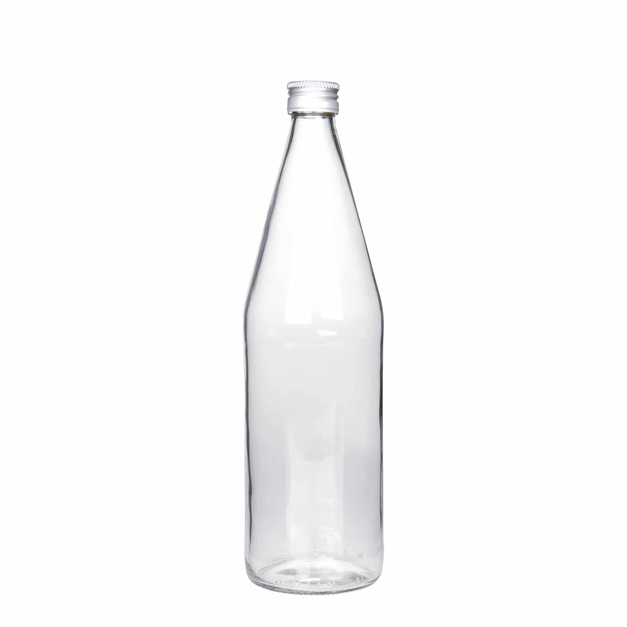 750 ml yleispullo porkkanan muotoinen, lasi, suu: PP 28