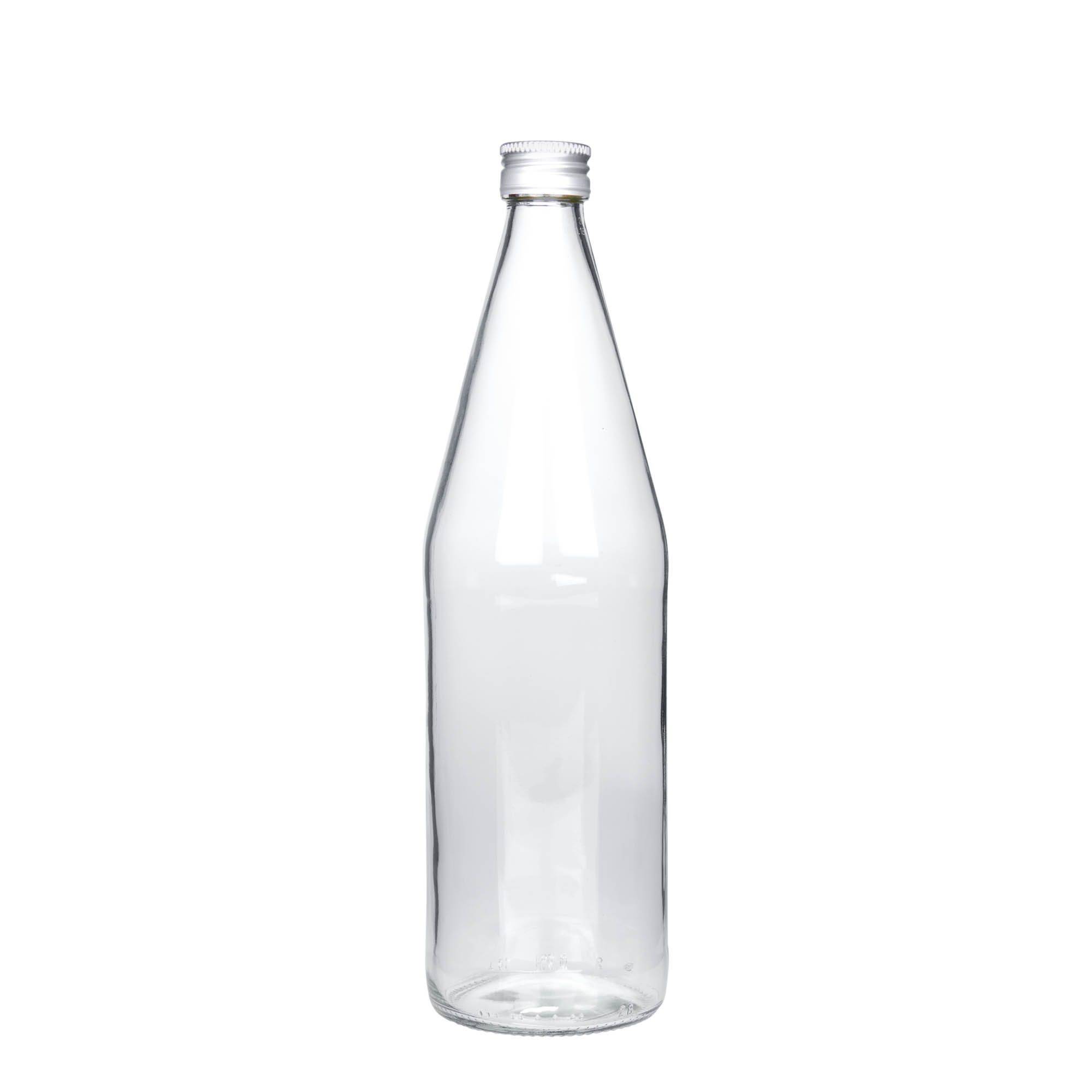 750 ml universaalipullo porkkanamuodossa, lasia, suuaukko: PP 28 750 ml universaalipullo porkkanamuodossa, lasia, suuaukko: PP 28