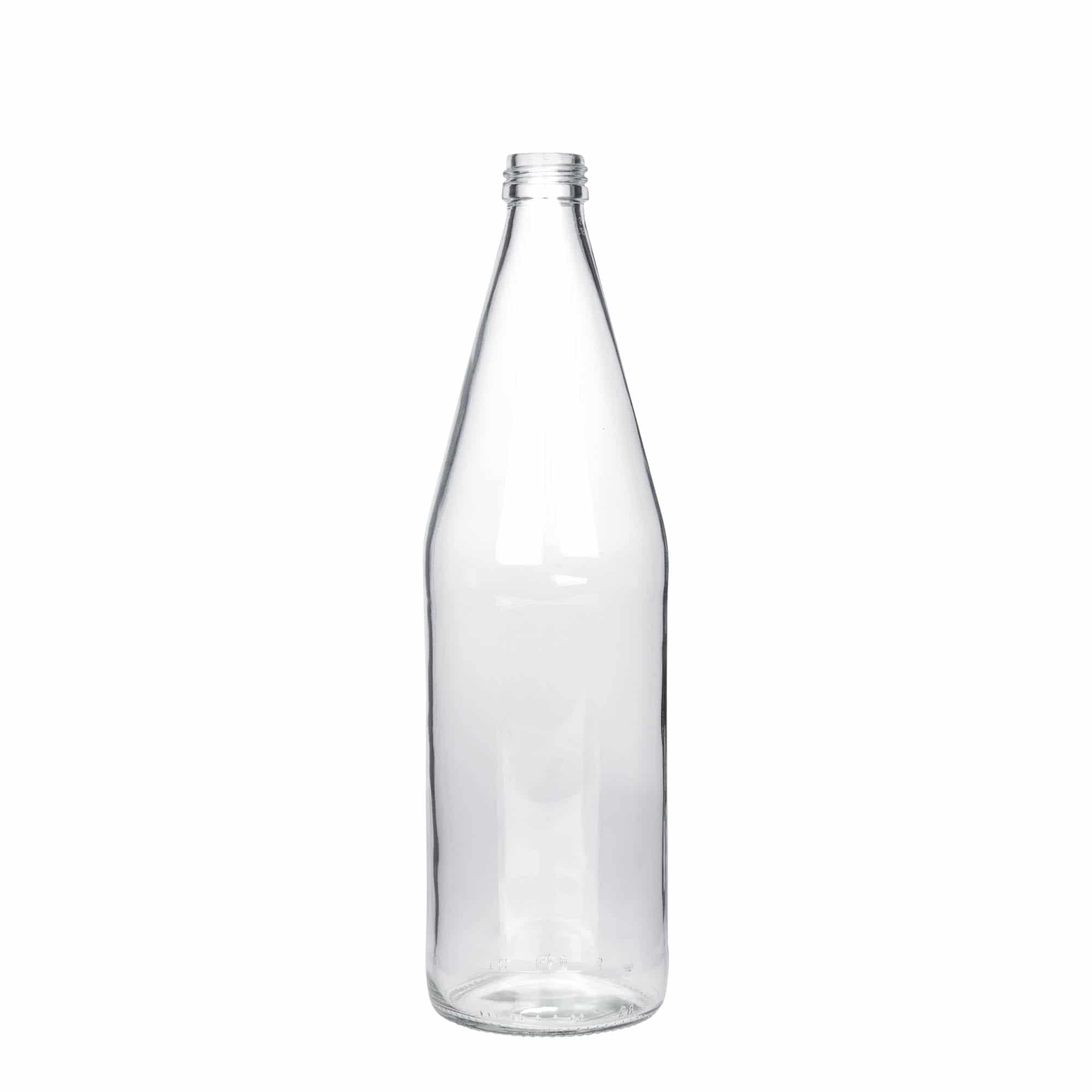 750 ml yleispullo porkkanan muotoinen, lasi, suu: PP 28 750 ml yleispullo porkkanan muotoinen, lasi, suu: PP 28