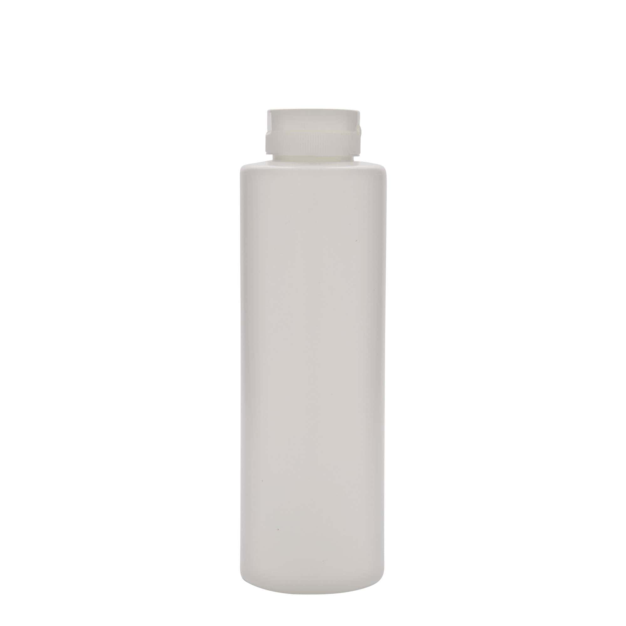 500 ml kastikepullo, LDPE-muovia, valkoinen, suuaukko: 38/400