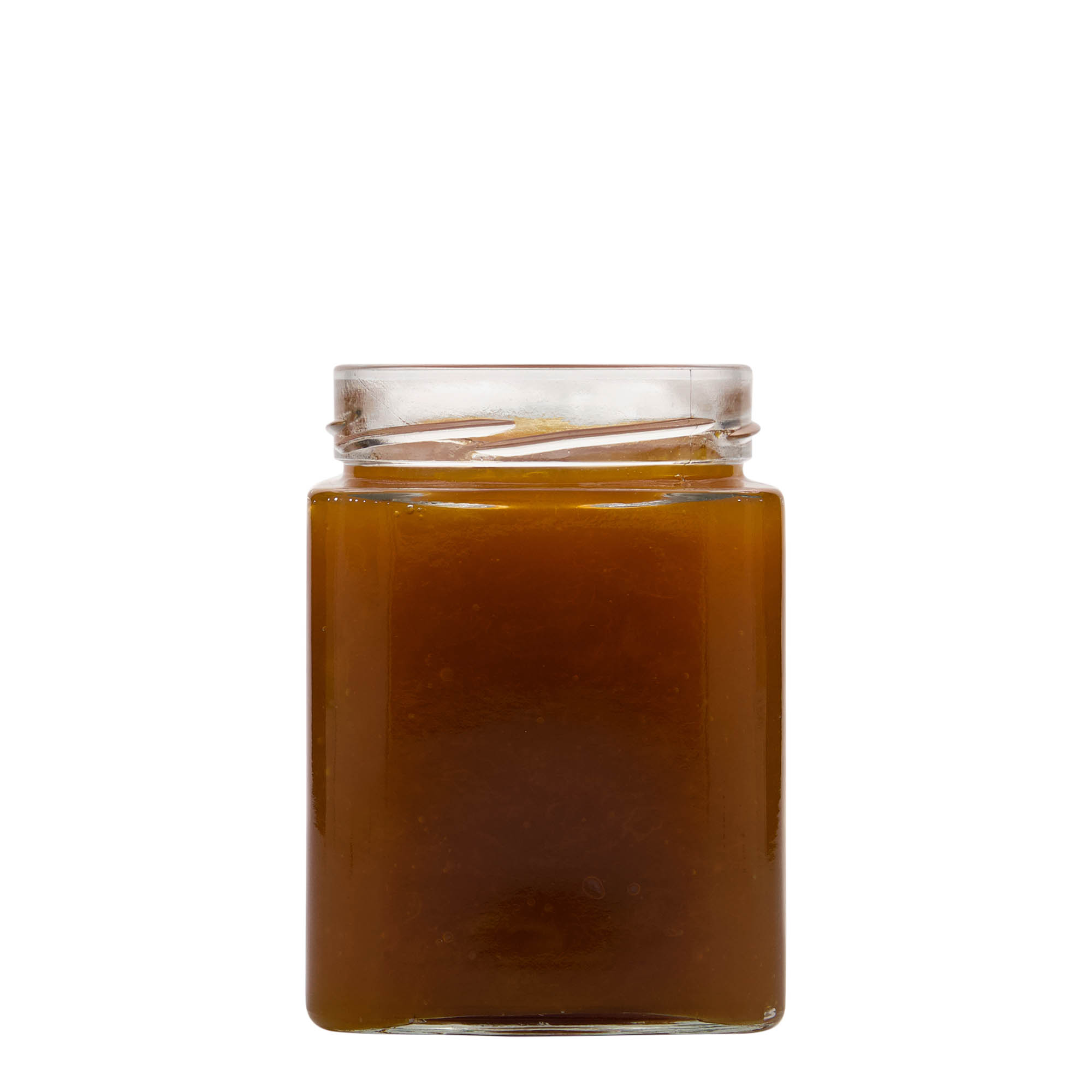 580 ml nelikulmainen lasi 'Ikarus', suuaukko: Deep-Twist-Off (DTO 82)