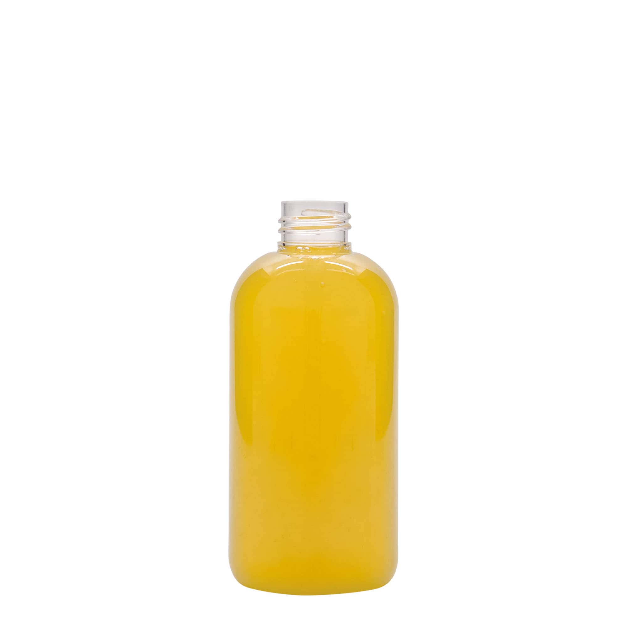 200 ml PET-pullo ”Boston”, muovia, suuaukko: 24/410