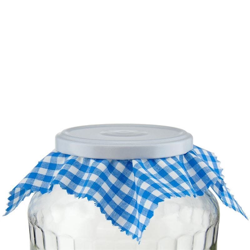 Kangaspaperi ruudullinen 15x15, neliö, tekstiili, sininen, suuaukko: TO58-TO82