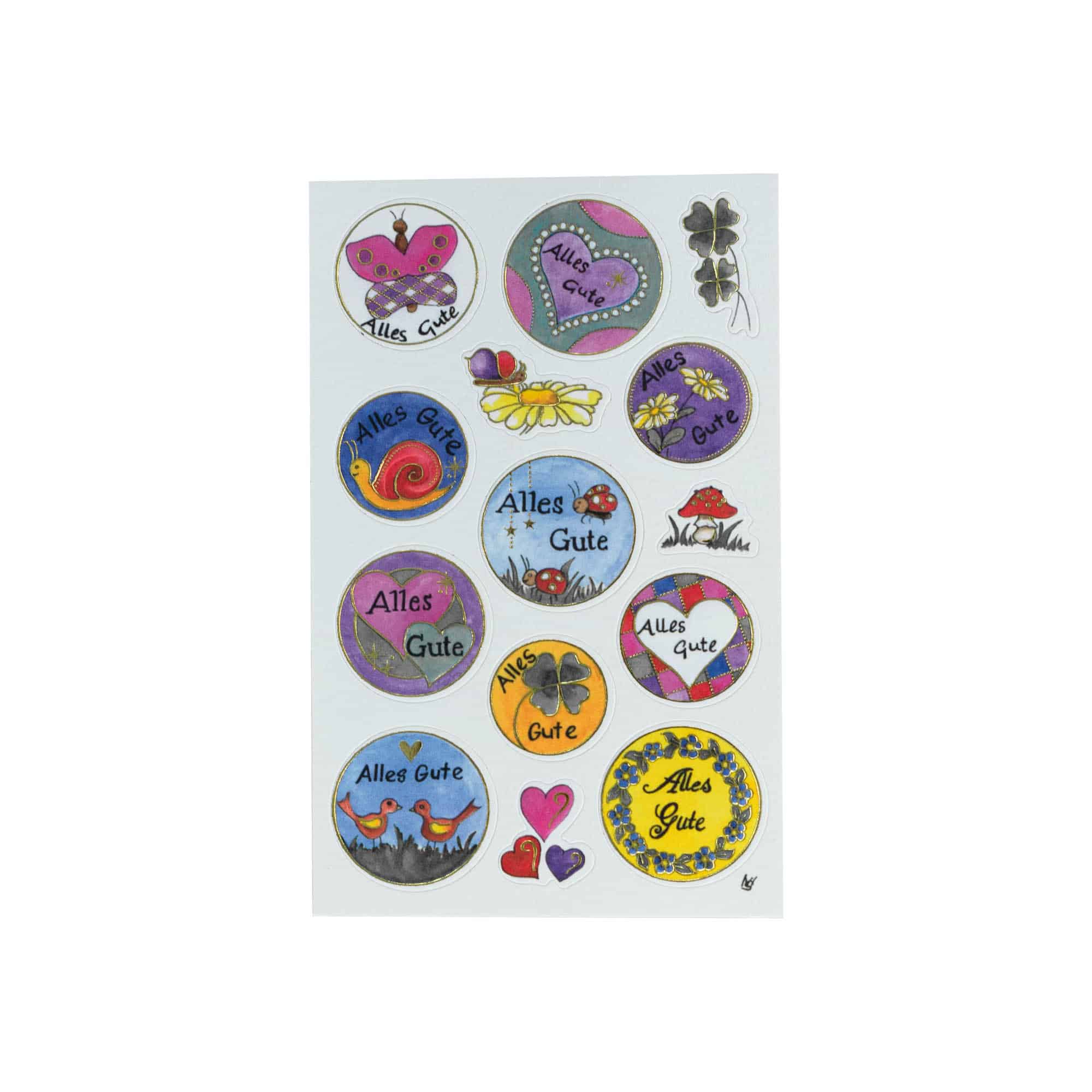 Zweckform-tarrat 'Onnea', monivärinen