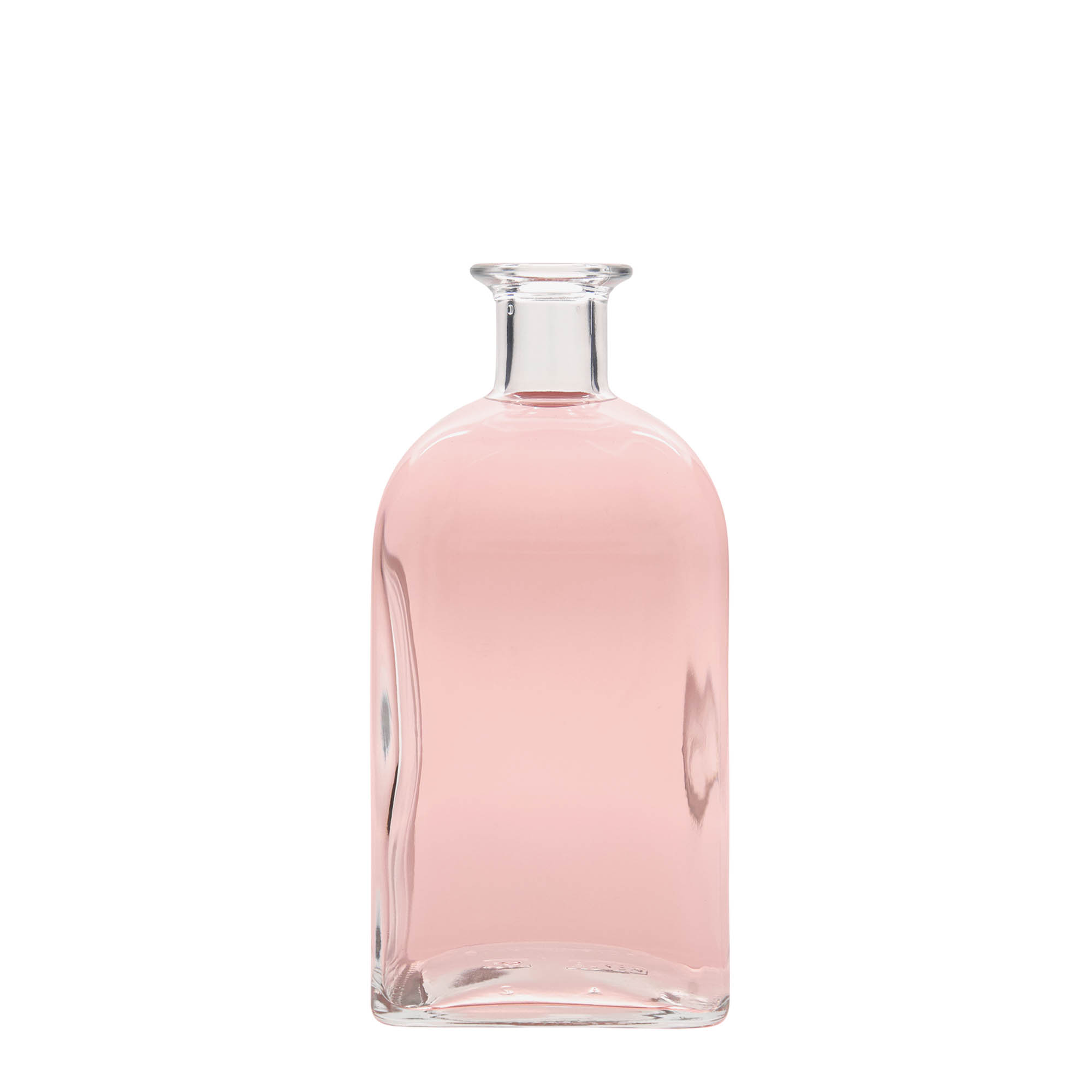 700 ml lasipullo Apotheker Carré, neliö, suuaukko: korkki