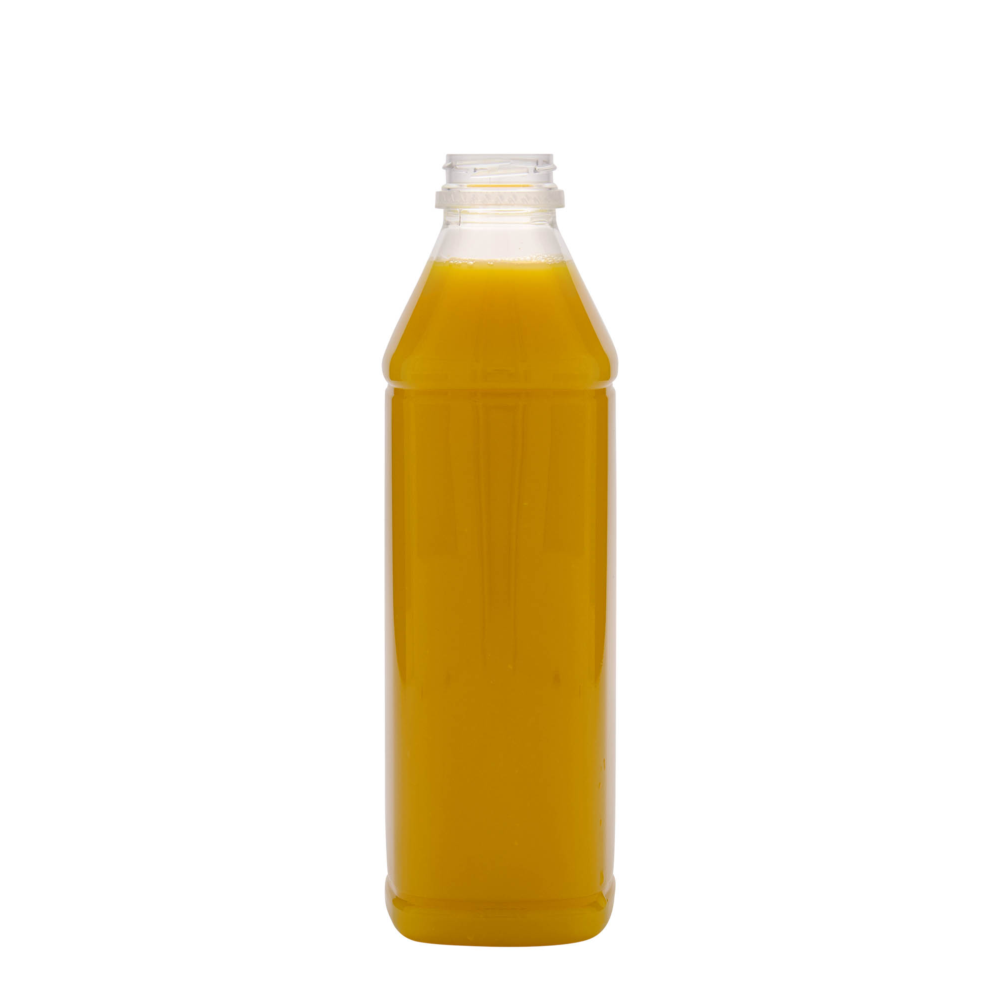 1000 ml PET-pullo Milk and Juice Carré, neliö, muovi, suu: 38 mm