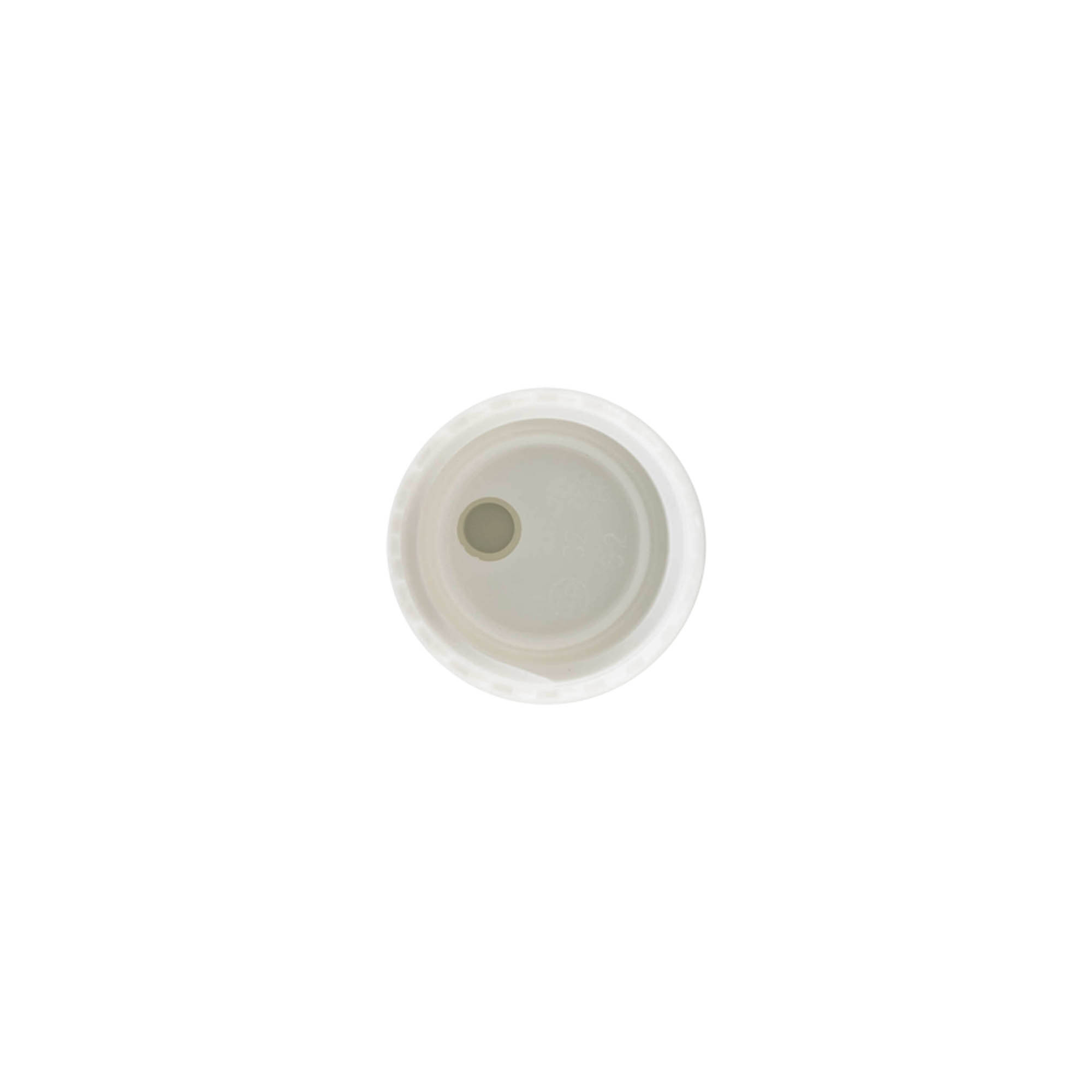 Ruuvikorkki Disc Top, PP-muovi, valkoinen, suulle: 24/410