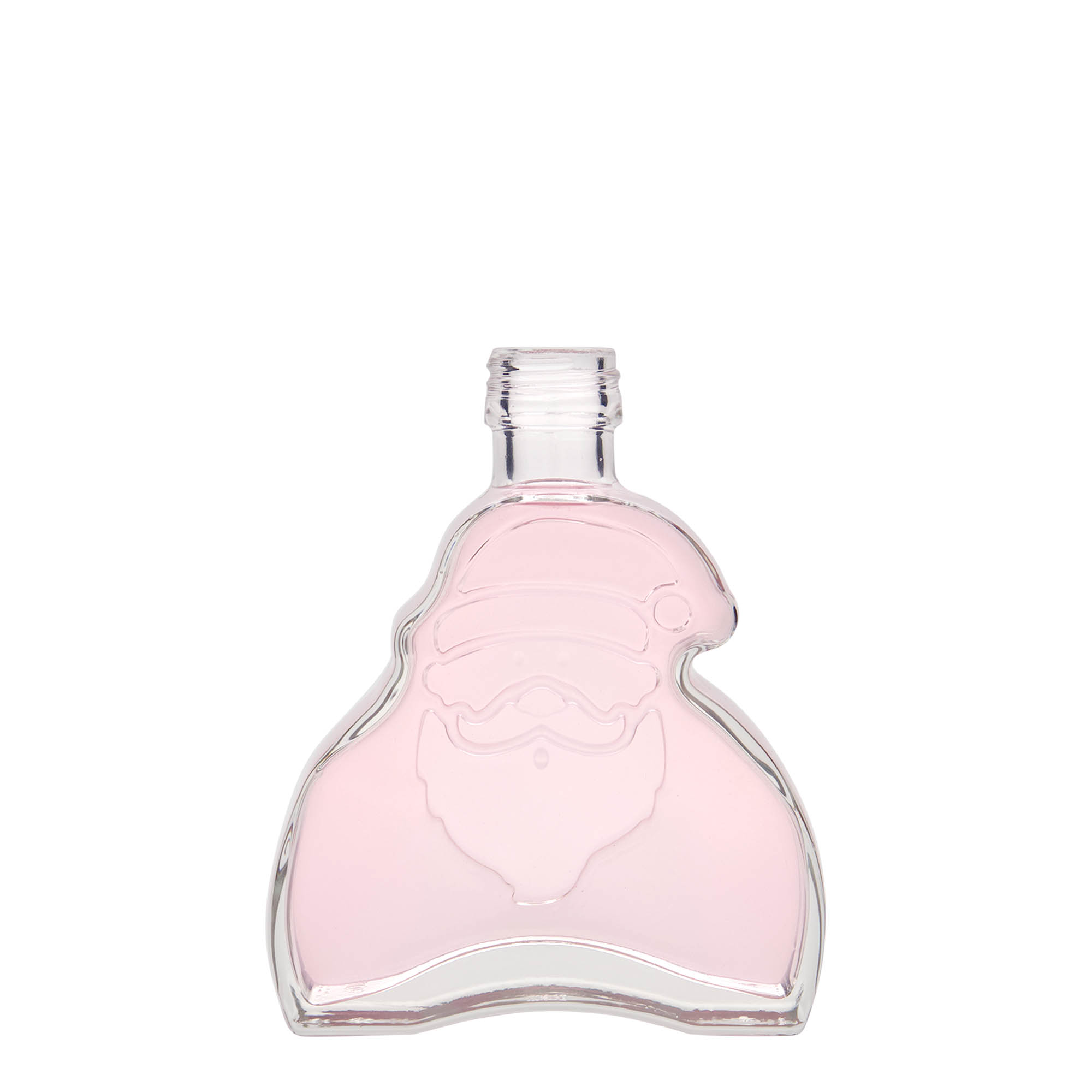 200 ml lasipullo ”Joulupukki”, suuaukko: PP 28