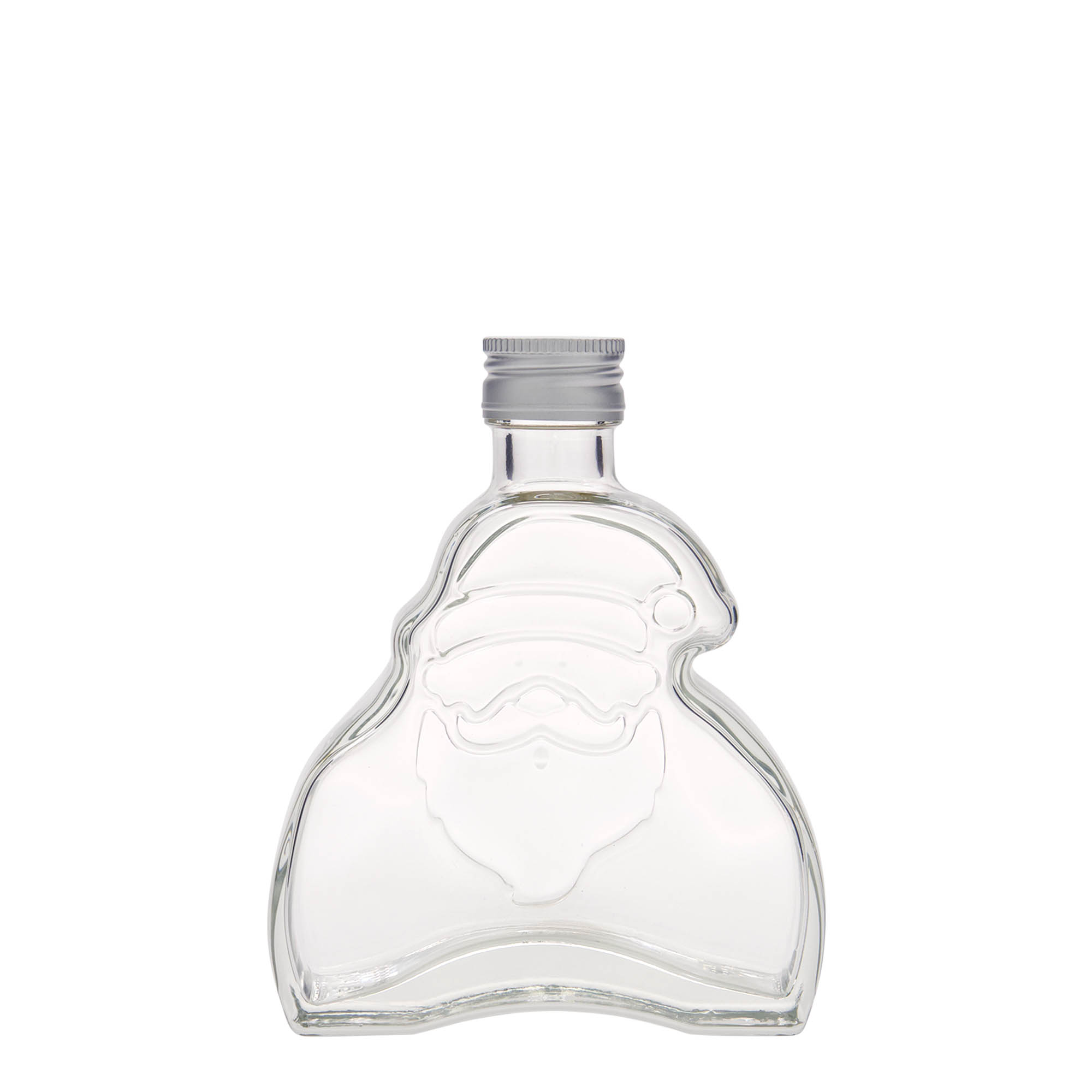 200 ml lasipullo 'Joulupukki', suuaukko: PP 28