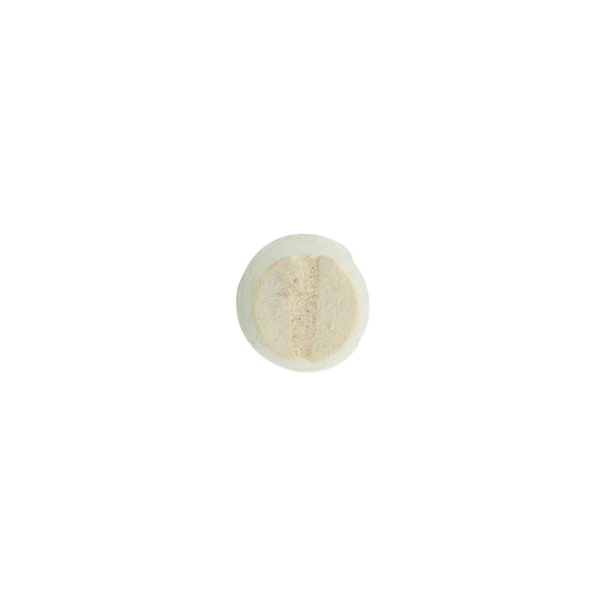 Suippo korkki 9-12 x 22, puristettava korkki, beige, suu: korkki