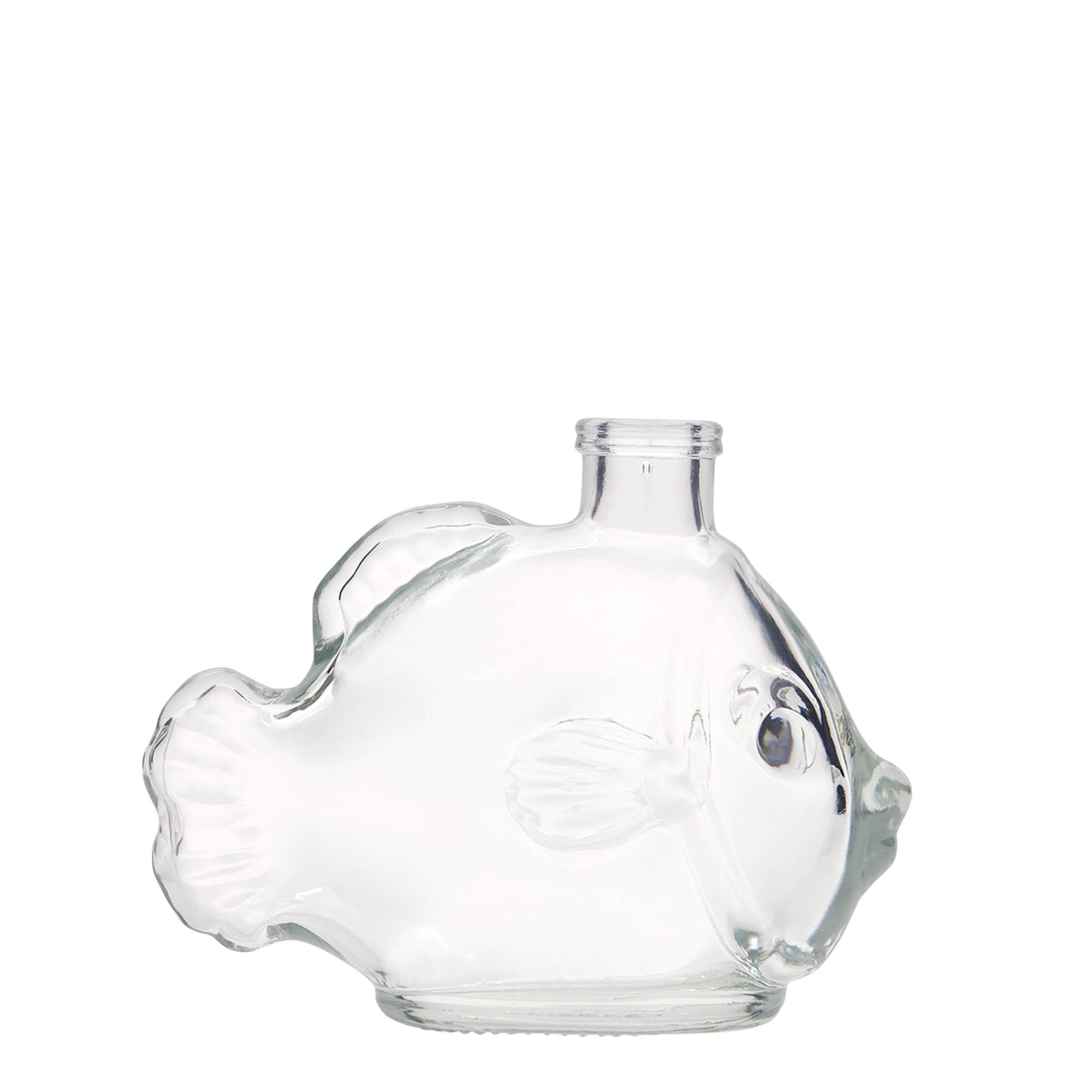 200 ml lasipullo 'Kala', suuaukko: korkki