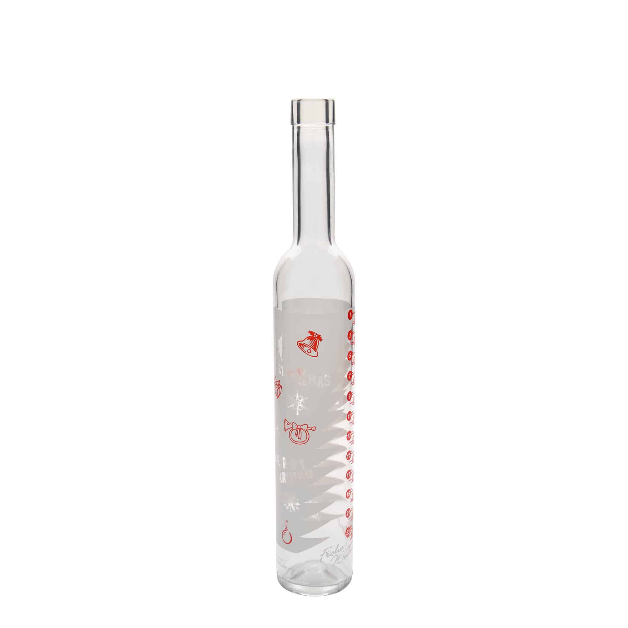 500 ml lasipullo Maximo painettu 'Adventskalender', suu: korkki 500 ml lasipullo Maximo painettu 'Adventskalender', suu: korkki