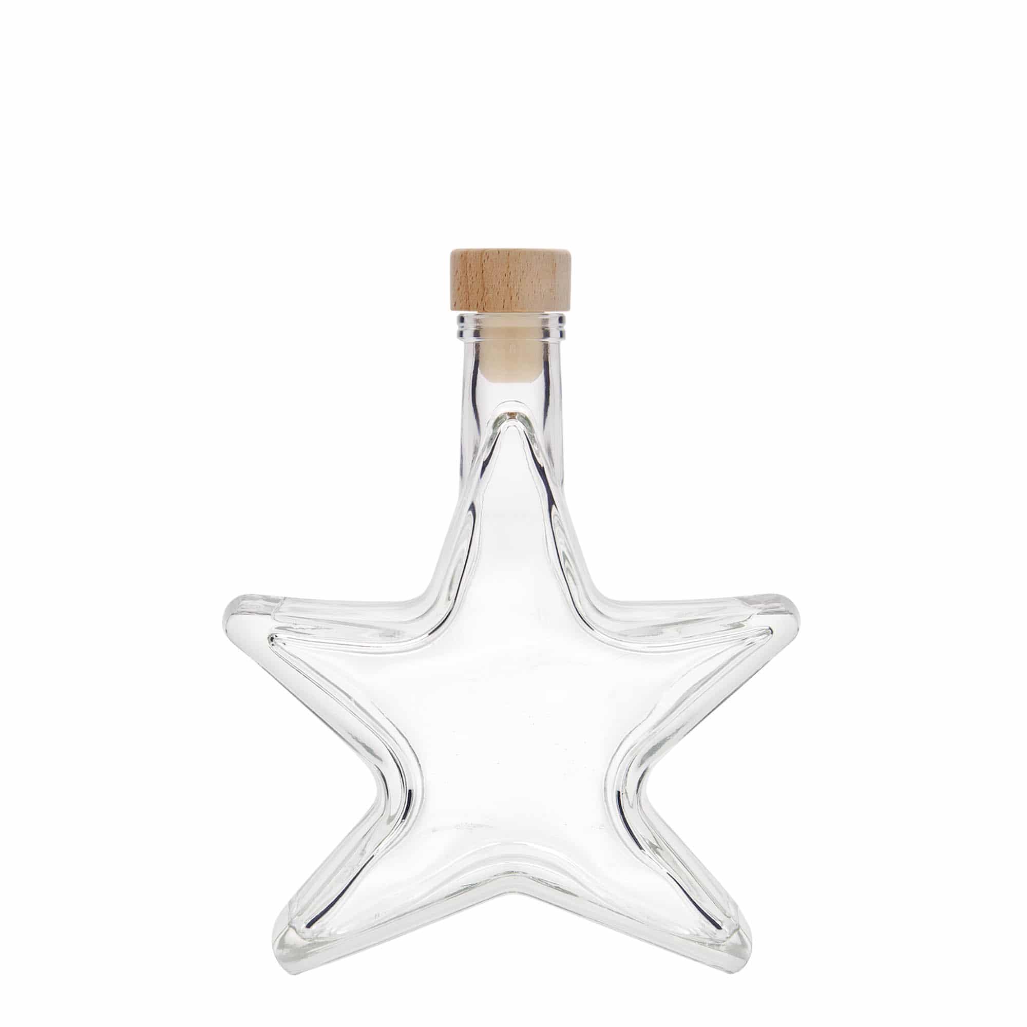 200 ml lasipullo 'Stern', suuaukko: korkki