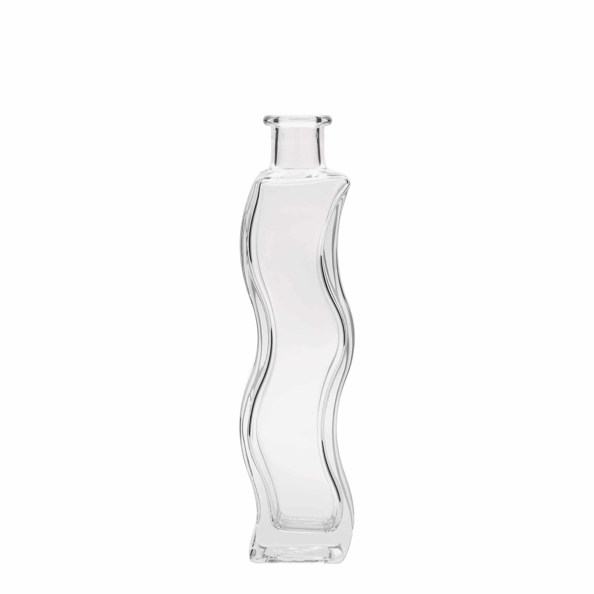 200 ml lasipullo 'Aalto', neliömäinen, suuaukko: korkki