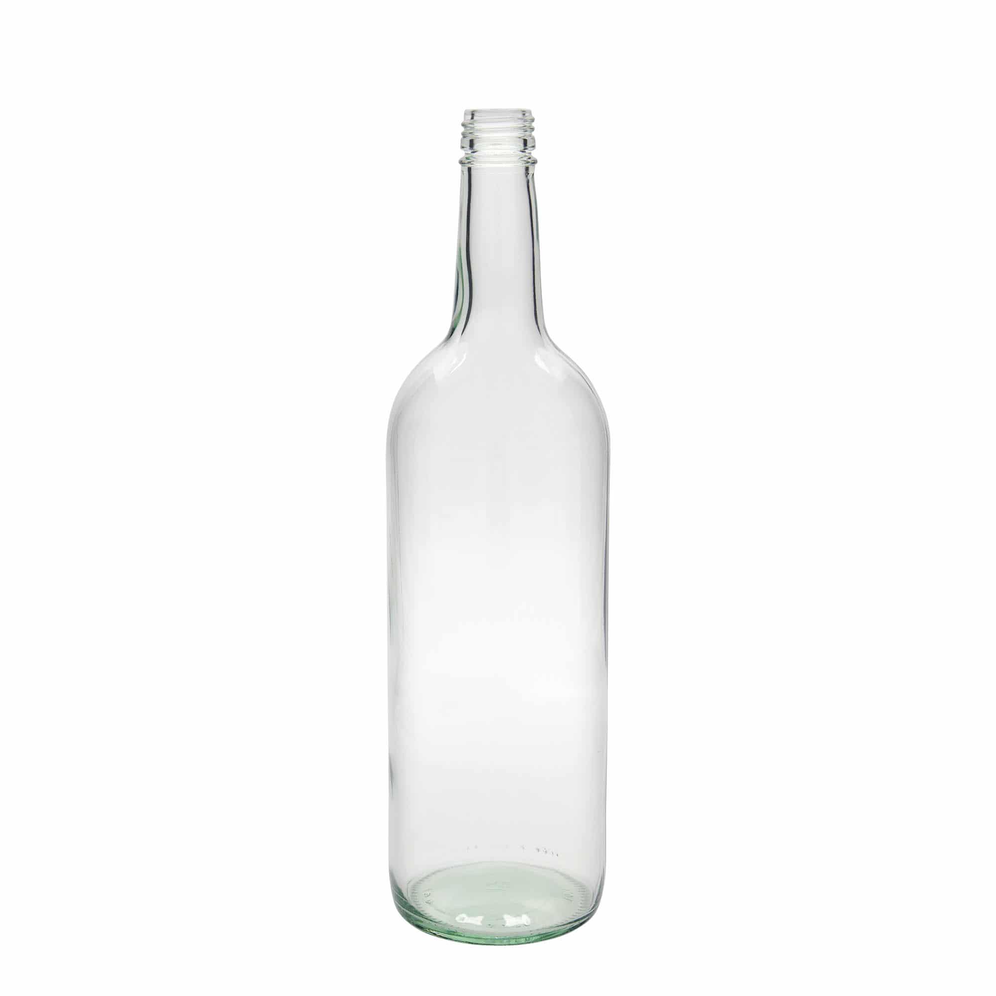 1000 ml yleispullo, lasi, suu: PP 28 1000 ml yleispullo, lasi, suu: PP 28