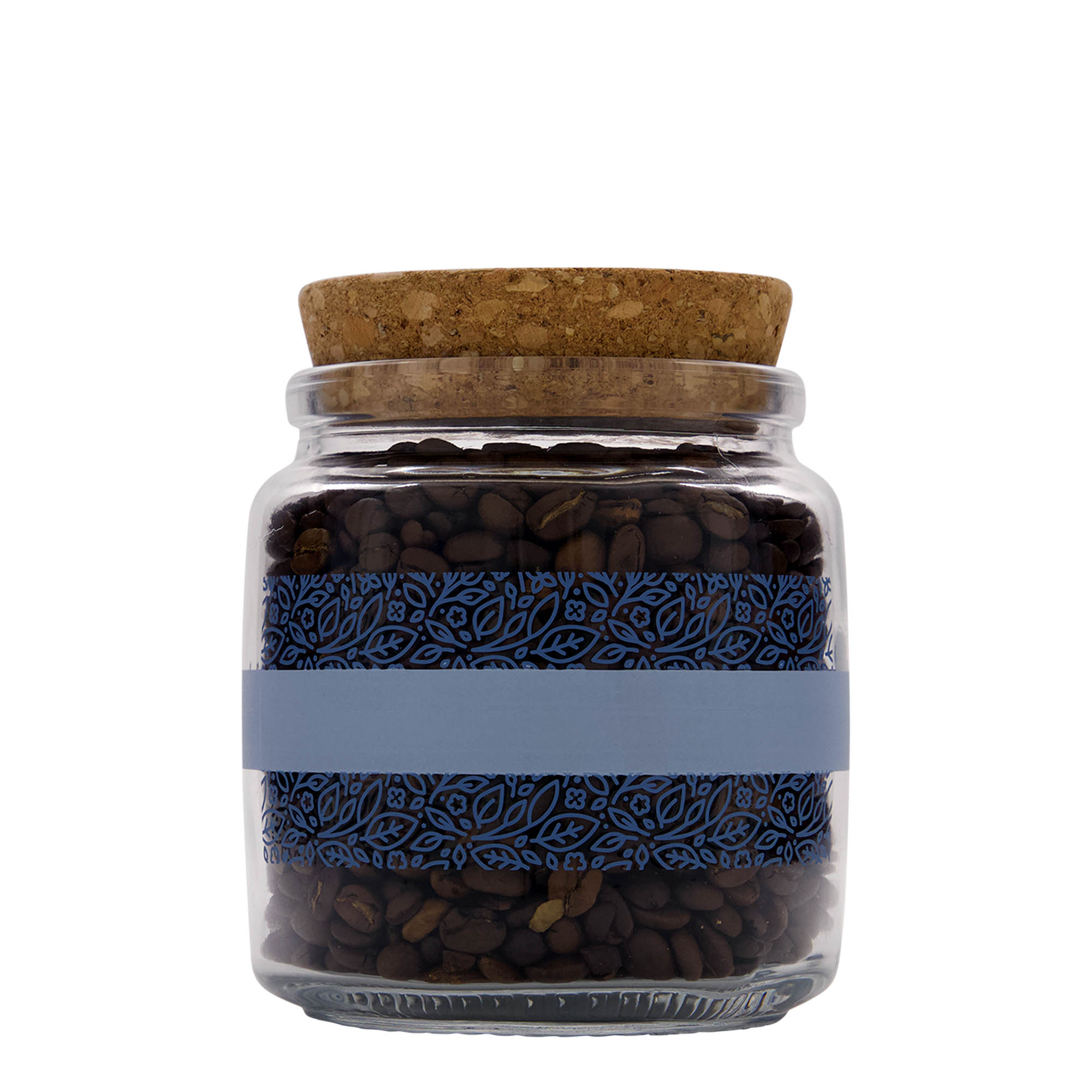 750 ml korkkilasi 'Giara', kuvio: Naturalmente blu, suuaukko: korkki