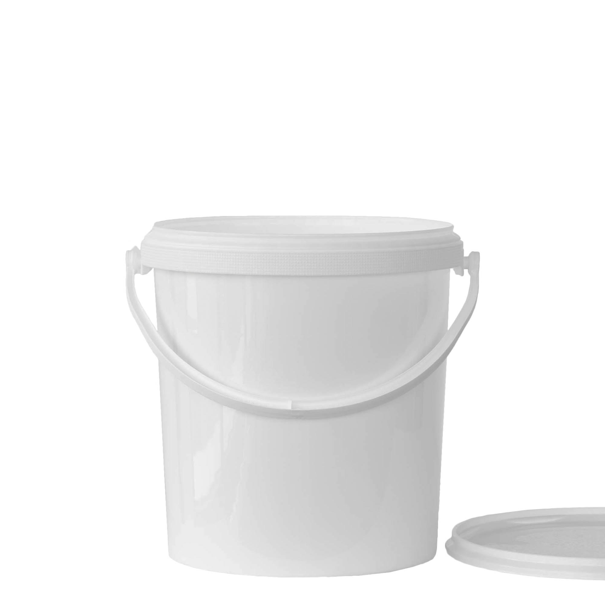 6 l ämpäri, PP-muovia, valkoinen 6 l ämpäri, PP-muovia, valkoinen
