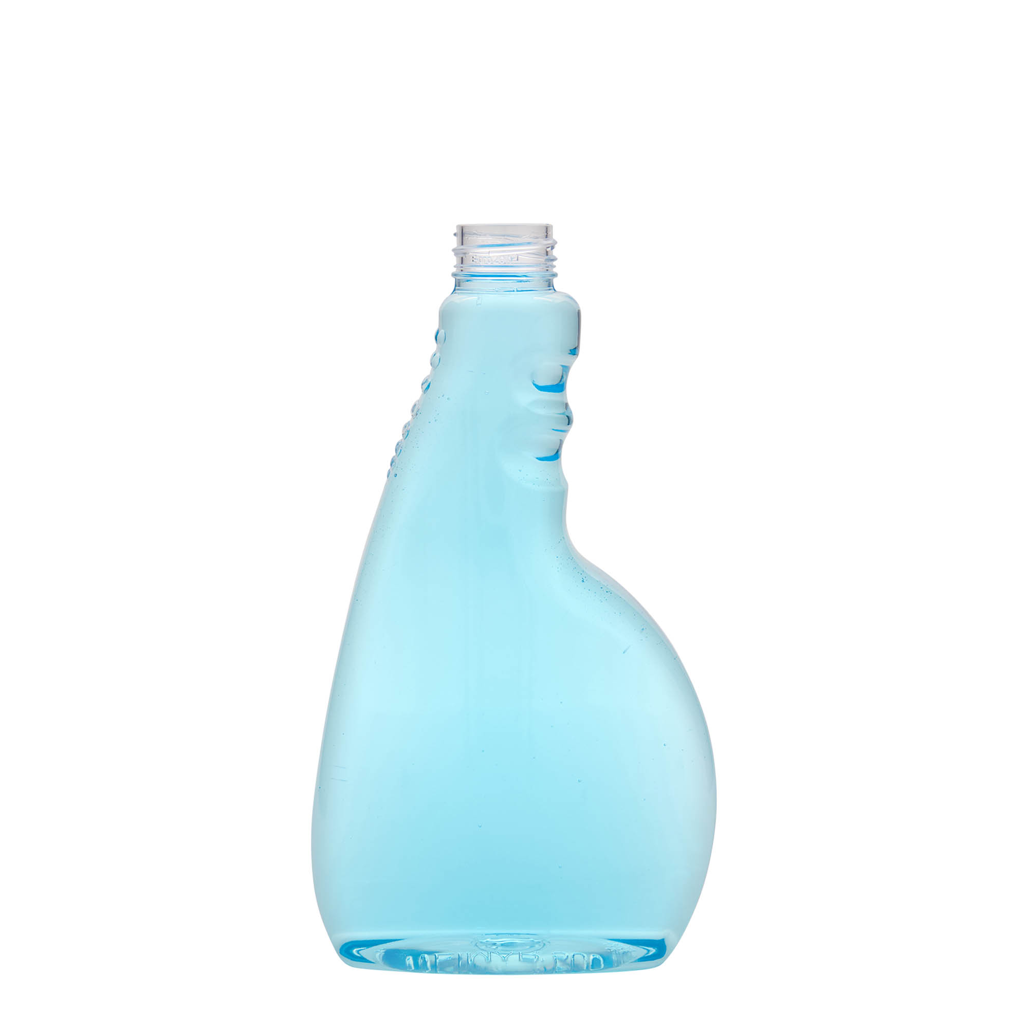 500 ml PET-suihkepullo 'Piccobello', nelikulm., muovi, suu: Kierrekorkki