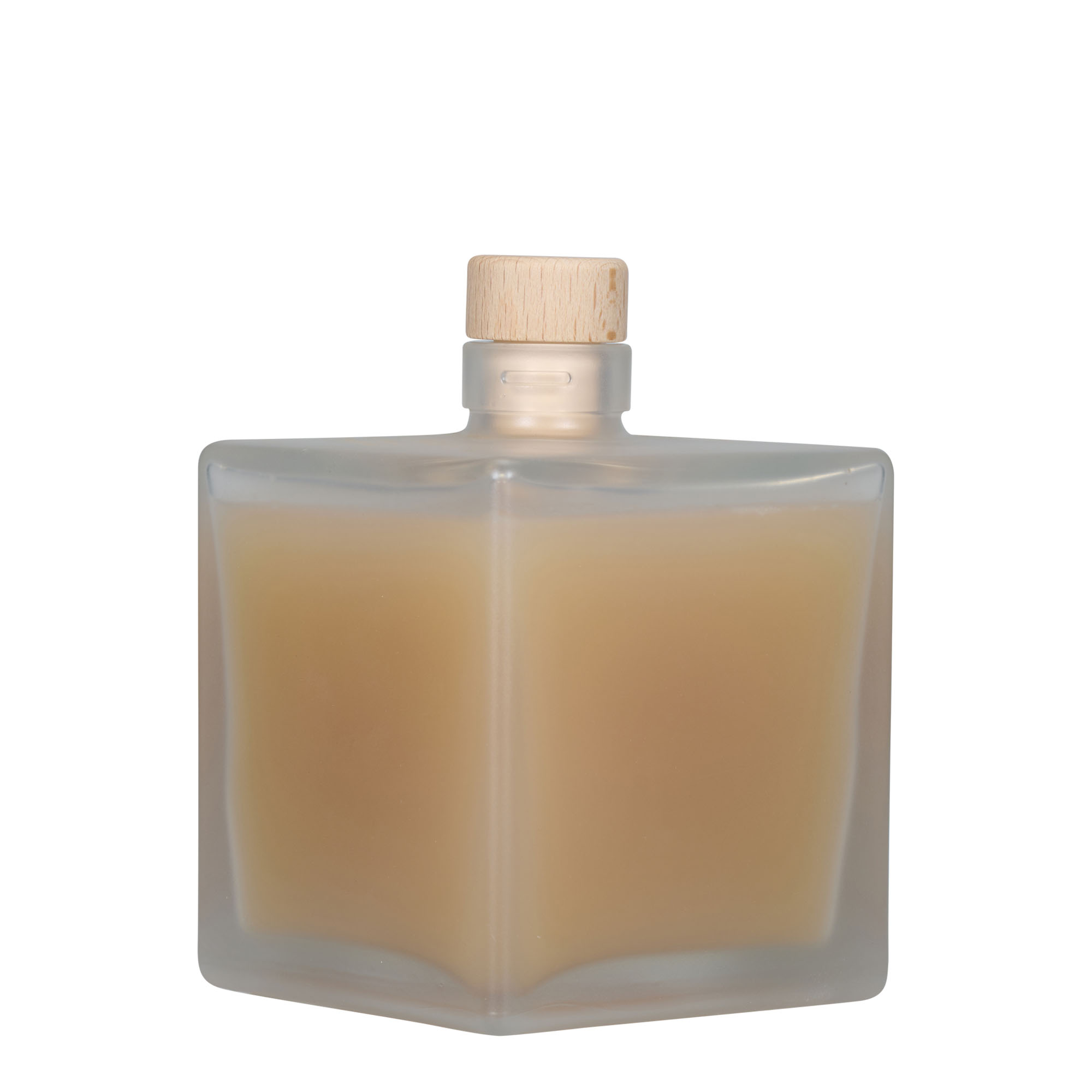 500 ml lasipullo 'Cube', neliömäinen, jäähdytetty, suuaukko: korkki
