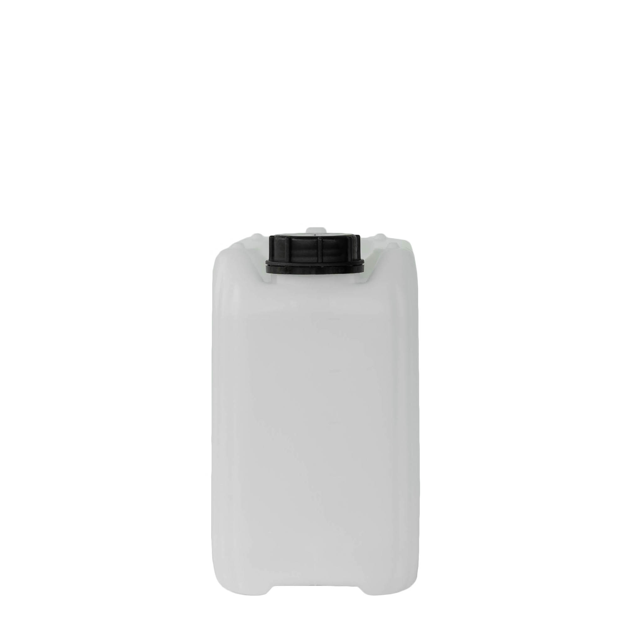 5 l kanisteri, suorakulmainen, HDPE-muovia, luonnonvärinen, suuaukon koko: ND 55