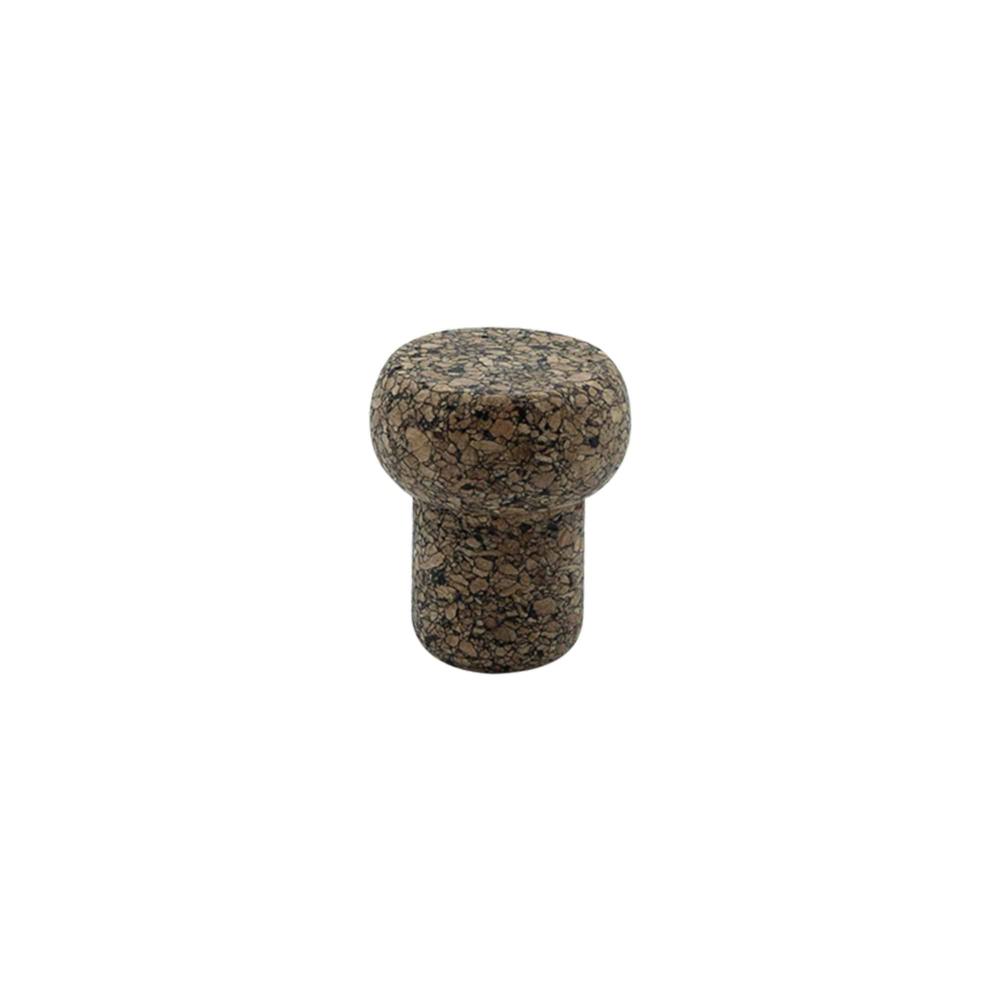 Kahvakorkki 'Tynnyri' 19,5 mm, Corkcoal, suulle: Korkki
