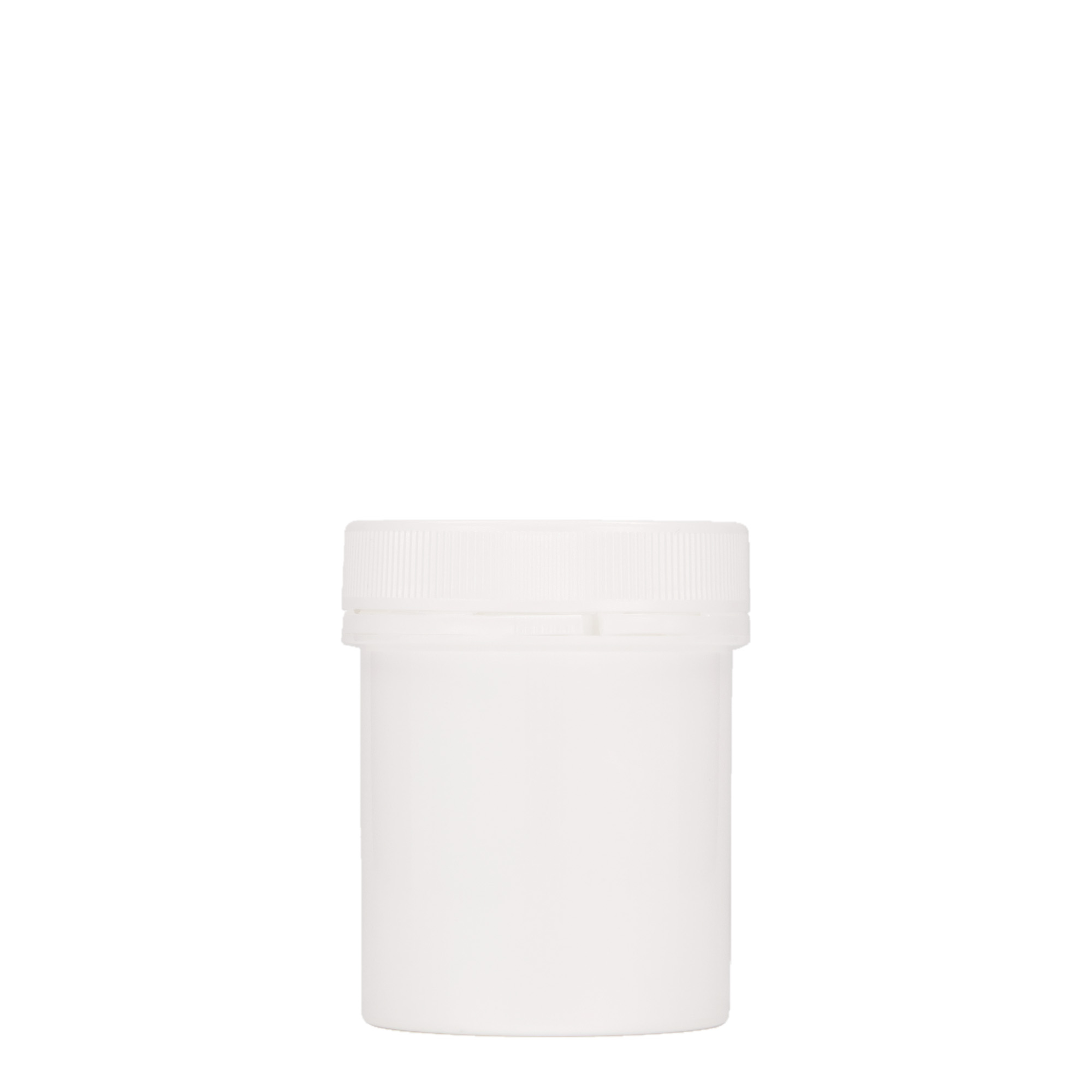 150 ml muovipurkki 'Securilock', PP, valkoinen, suuaukko: ruuvikorkki