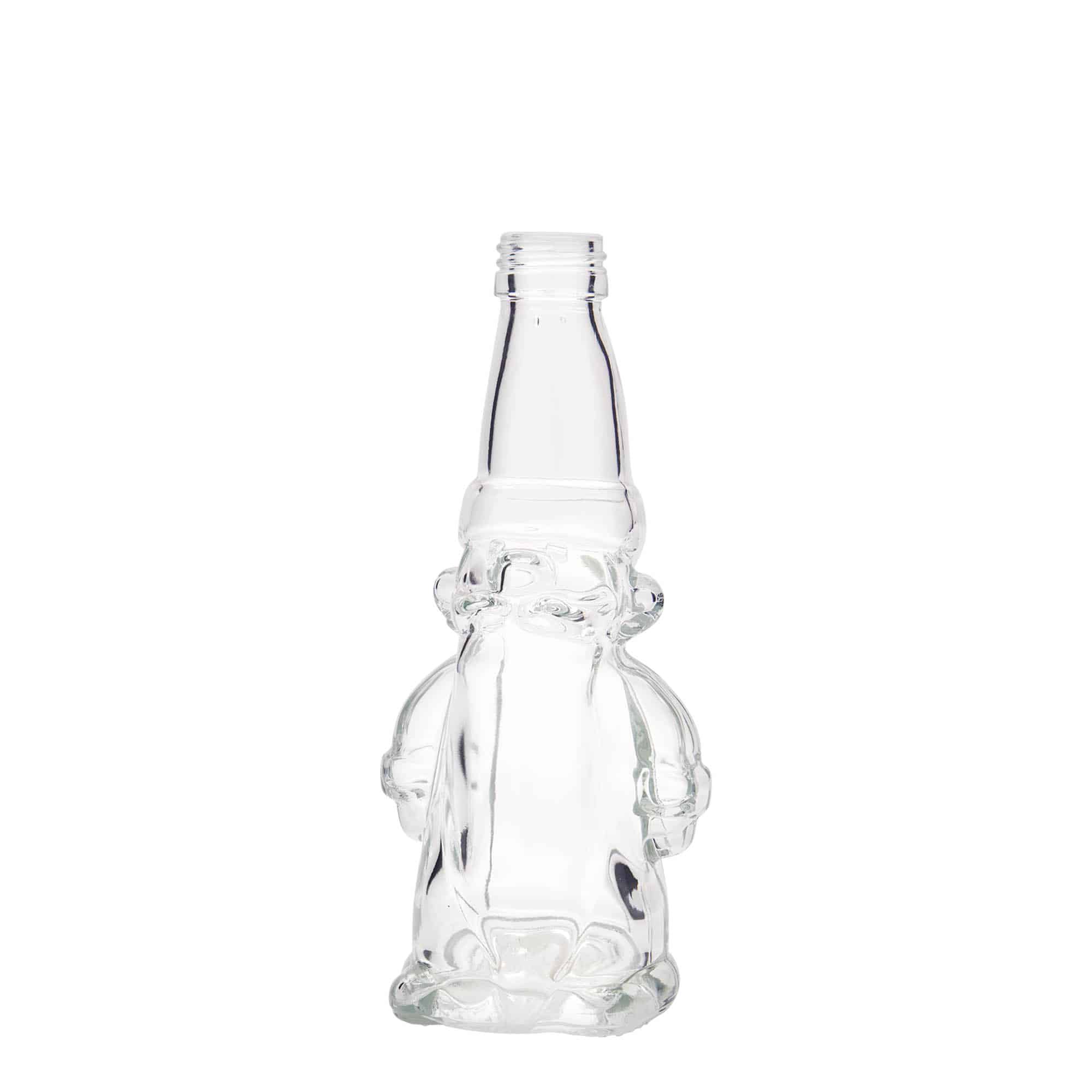 200 ml lasipullo 'Joulutonttu', suuaukko: PP 28