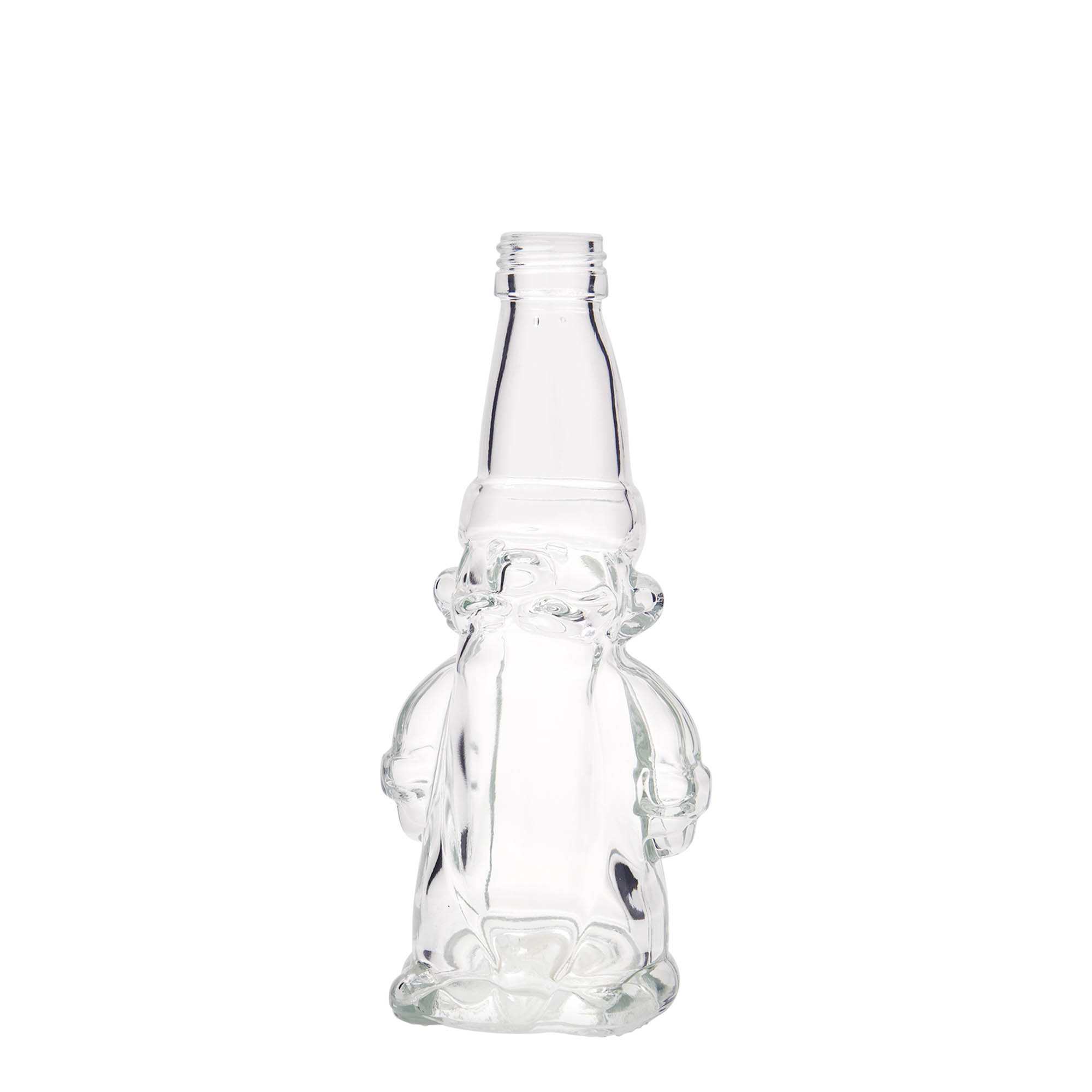 200 ml lasipullo 'Joulutonttu', suuaukko: PP 28