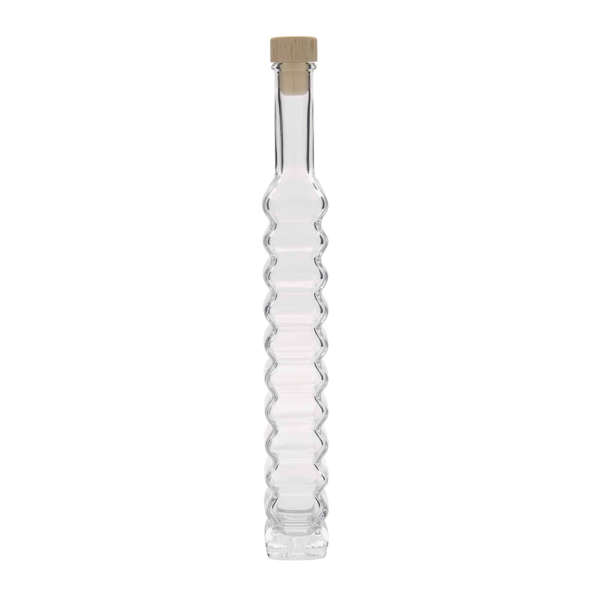 200 ml lasipullo 'Rooma, neliömäinen, suuaukko: korkki'